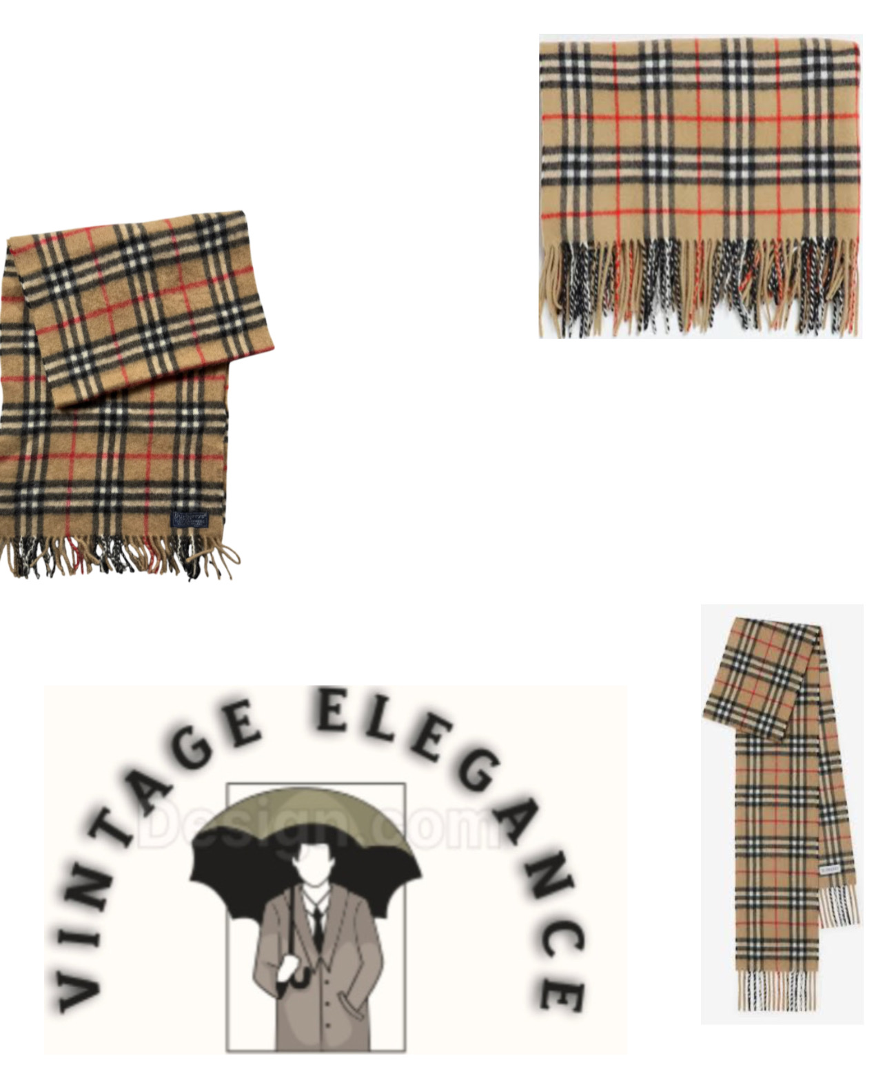 Cachecóis Bege Burberry