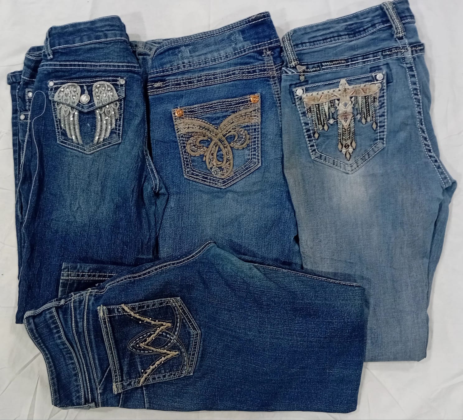 IQ0958 Y2K Millennium Muse Flares Jeans