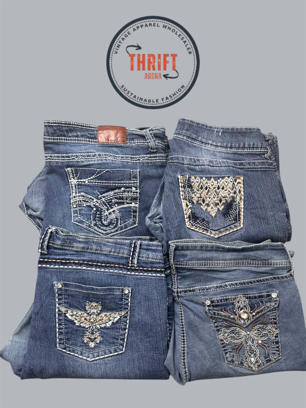 Y2K Flare Jeans LX-172 9-PCS