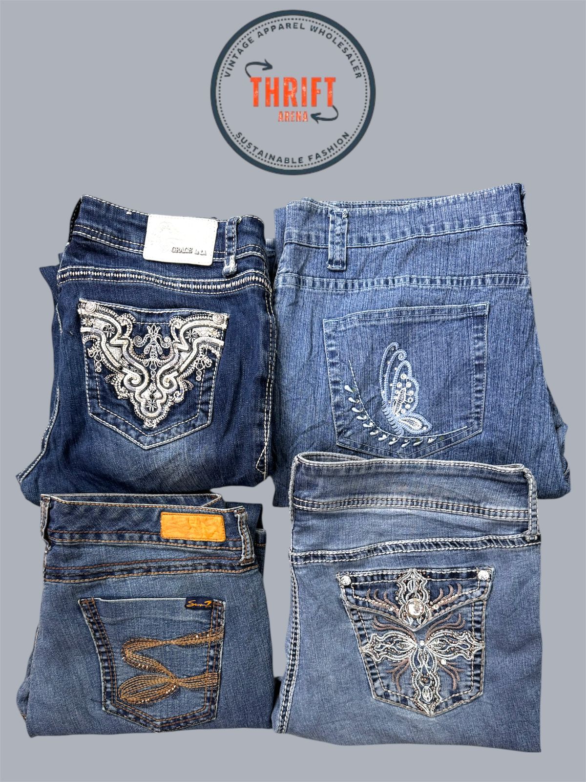 Y2K Flare Jeans LX172 10-PCS
