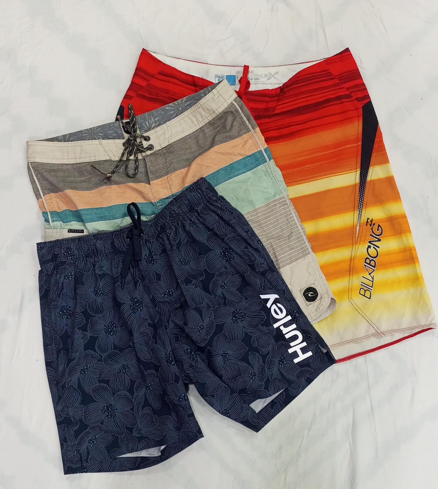 ZV0377 ヴィンテージ サーフスタイル ミックス スポーツ ショーツ