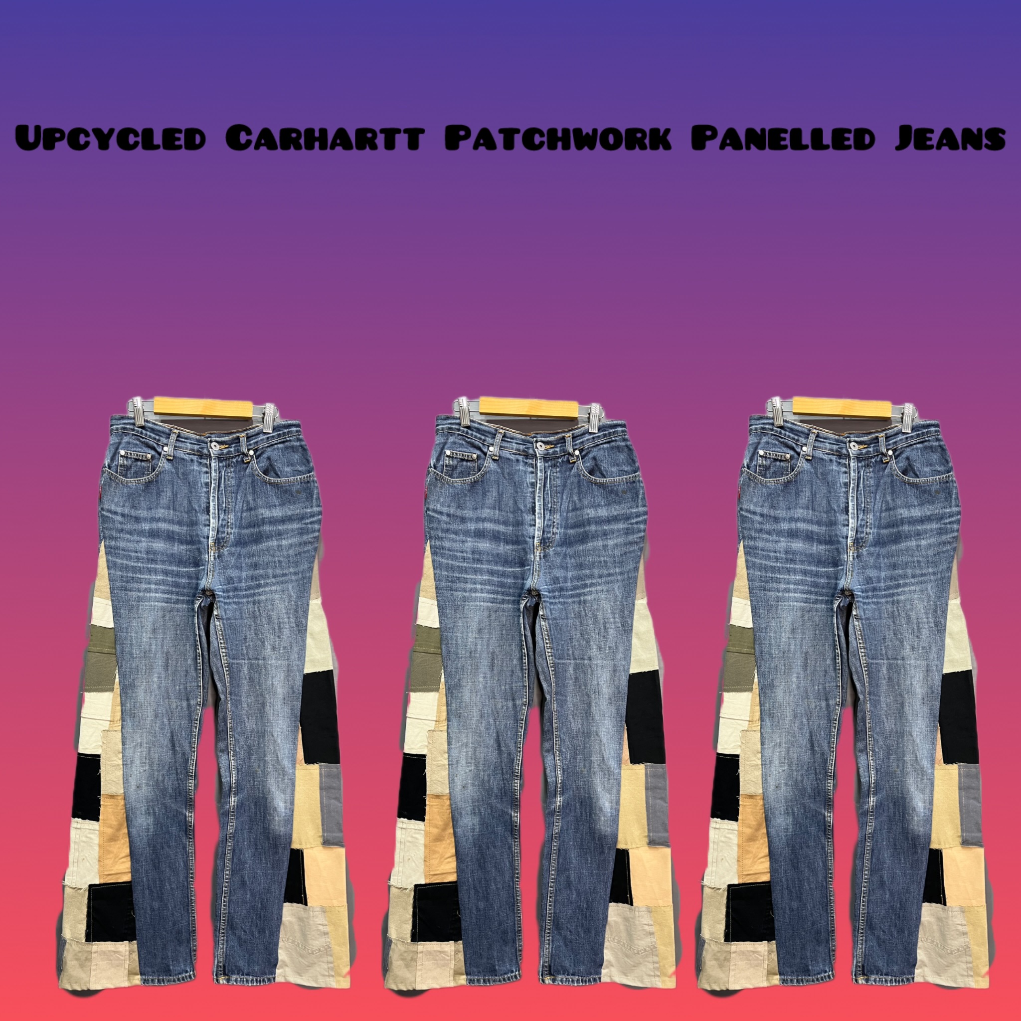 Upcycled Carhartt Patchwork Panelled Jeans