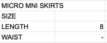 Upcycle Micro Mini Skirts