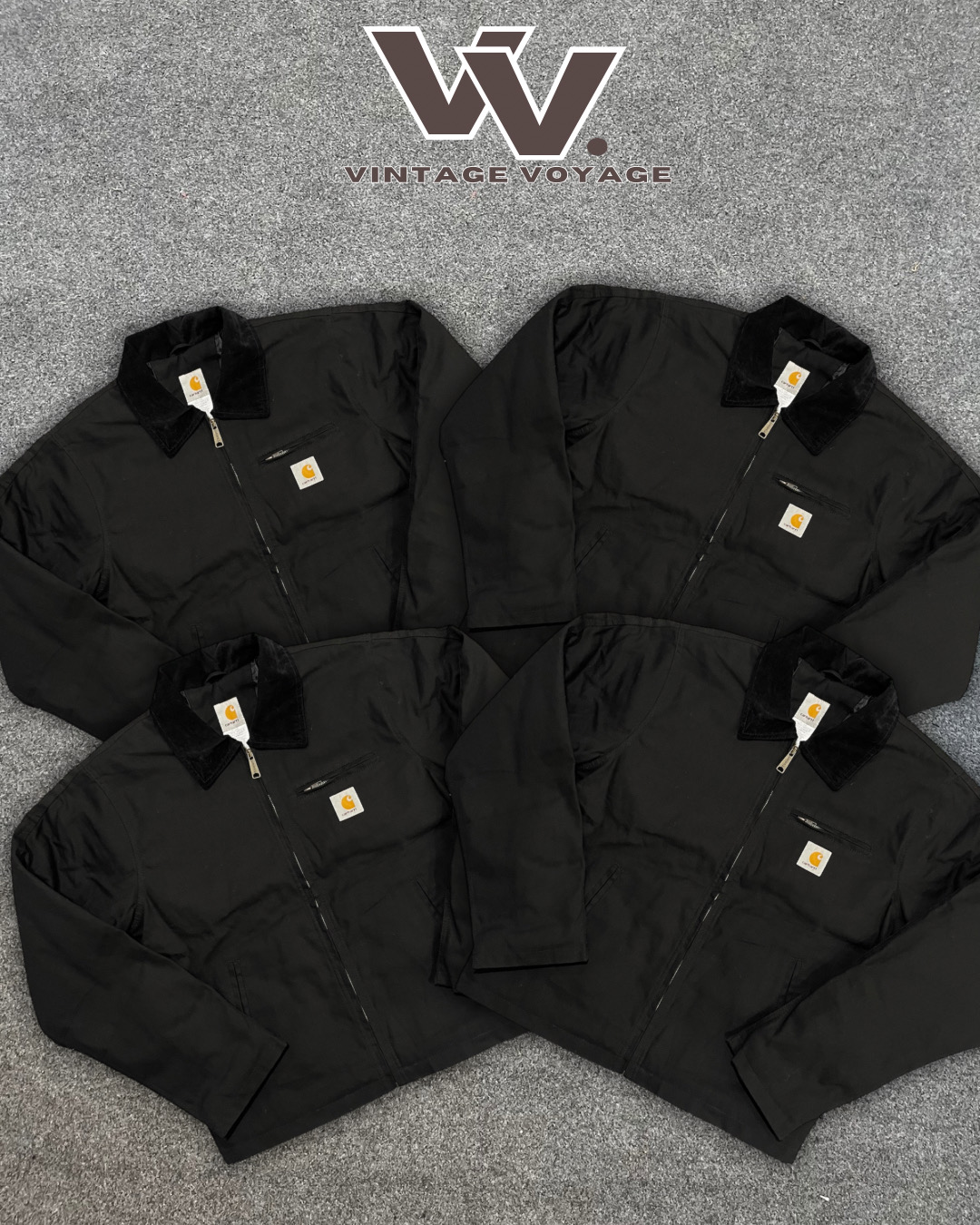 Giacche nere Detroit reworkate Carhartt #231025