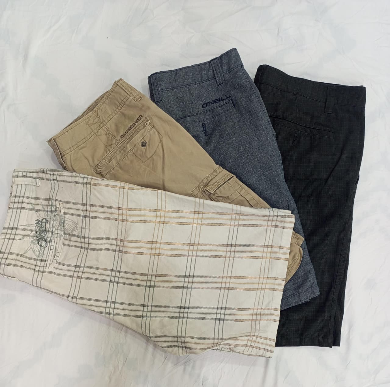 CRZ0375 Vintage Surf Brand Calças de Algodão Mistas