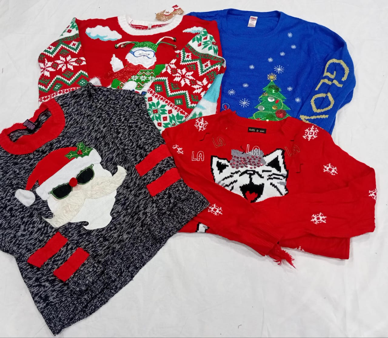 IQ0961 Y2K Sweaters Festivos Funk