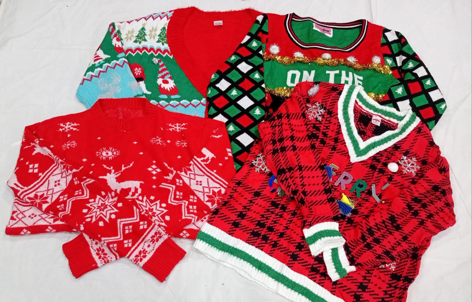 IQ0963 Y2K Millennium Christmas Sweaters