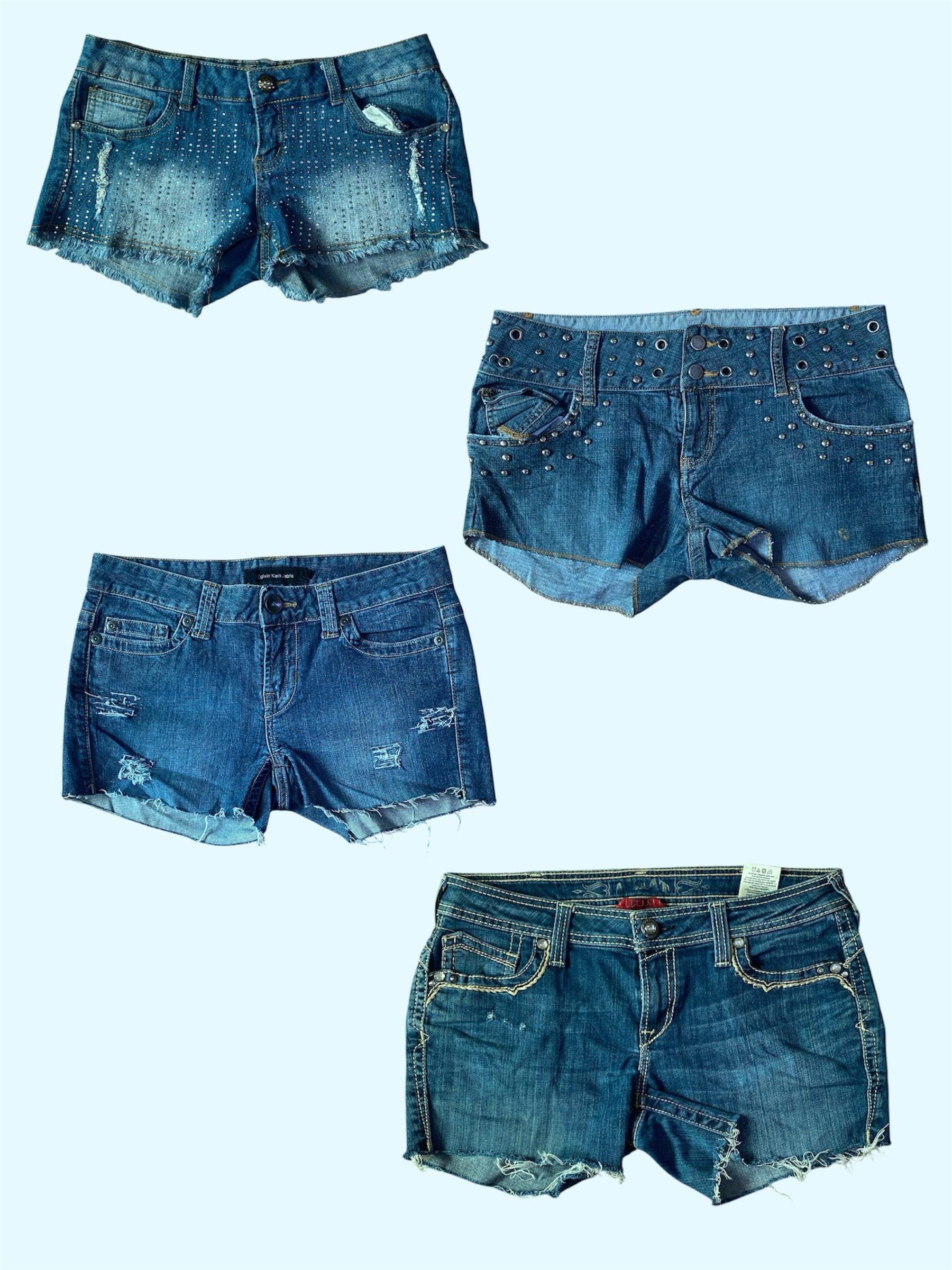 Denim mini shorts (TS:1209)