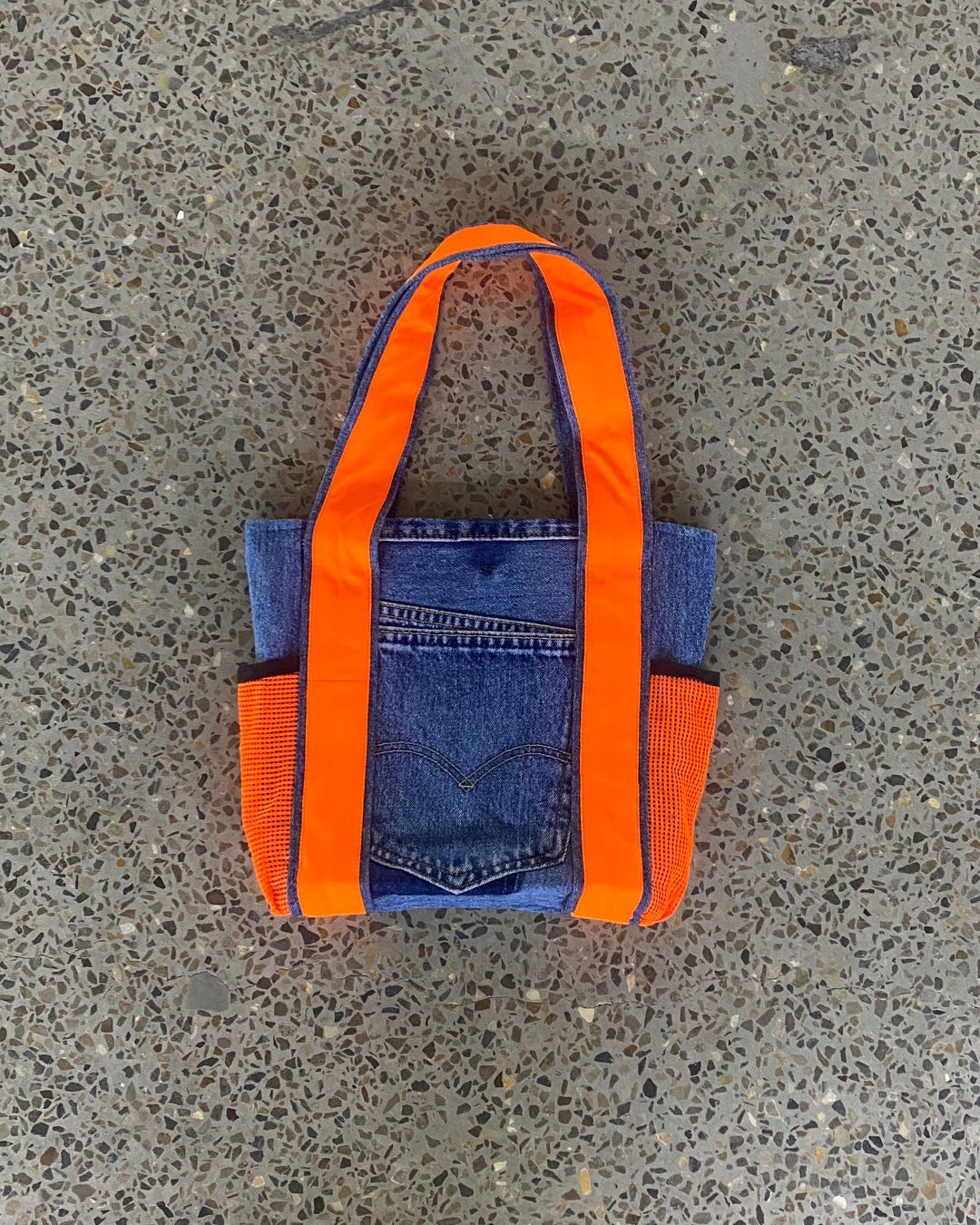 Borsa in Denim Riciclato
