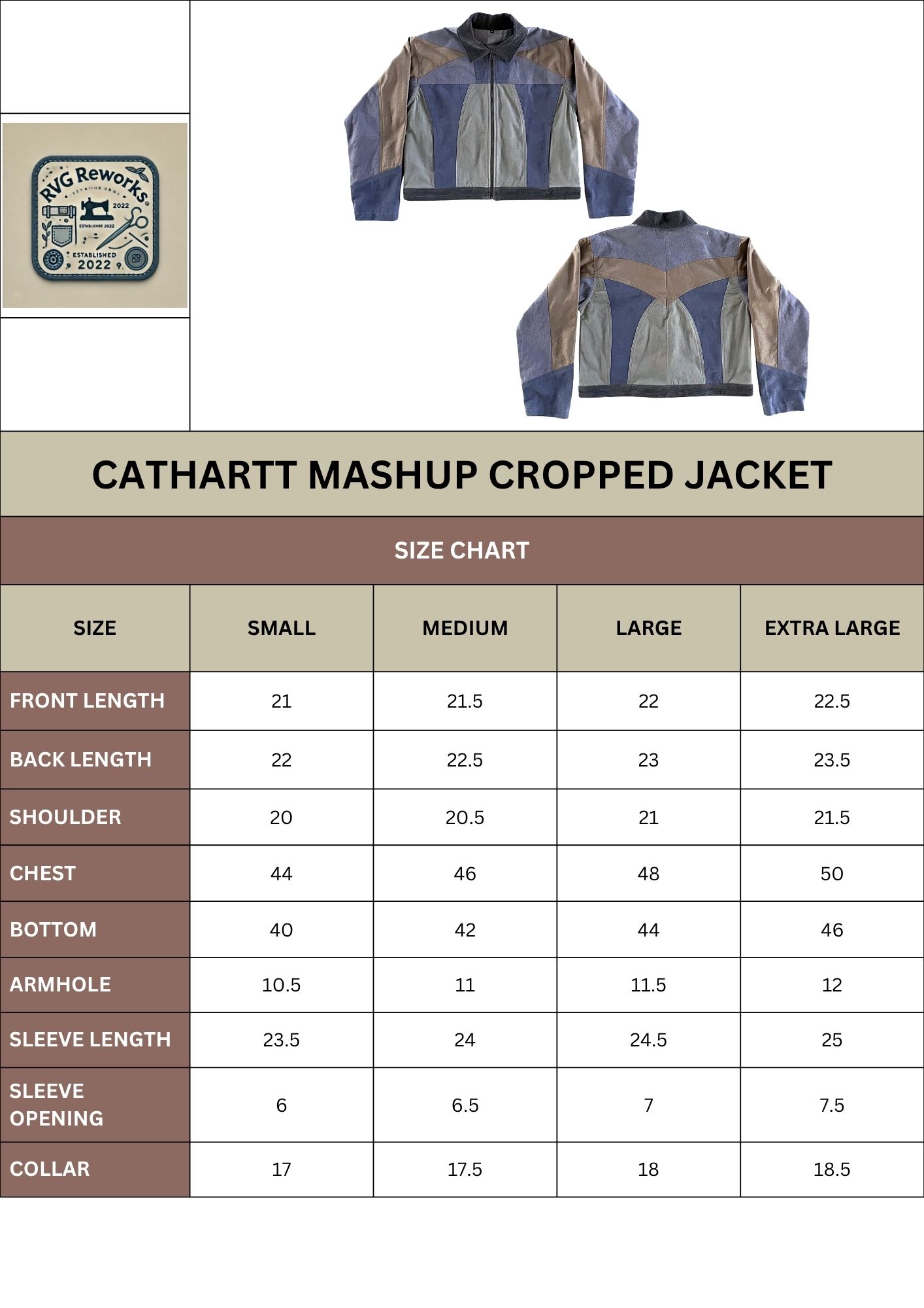 Upcycled Canvas Cropped Jacket