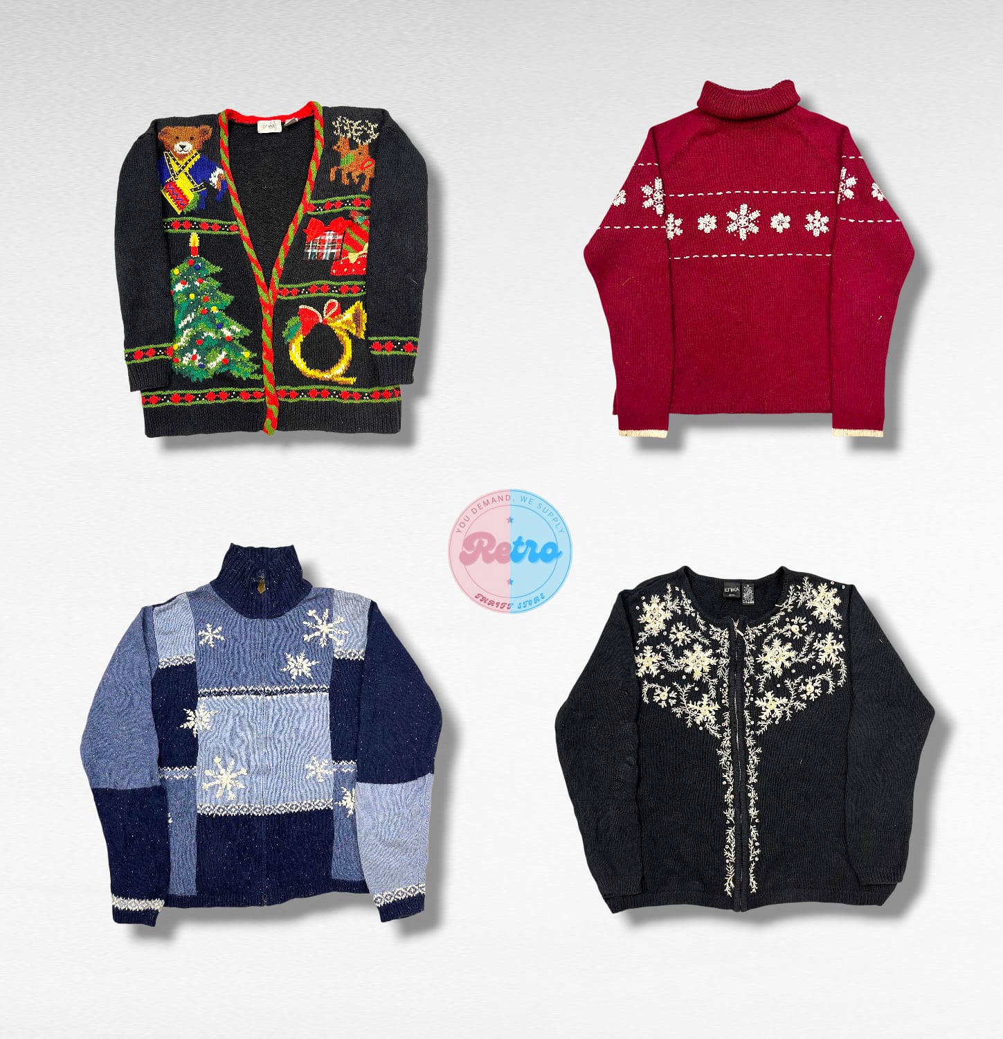 ヴィンテージ/Y2K マイ コージ クリスマス バイブ ニット (E)