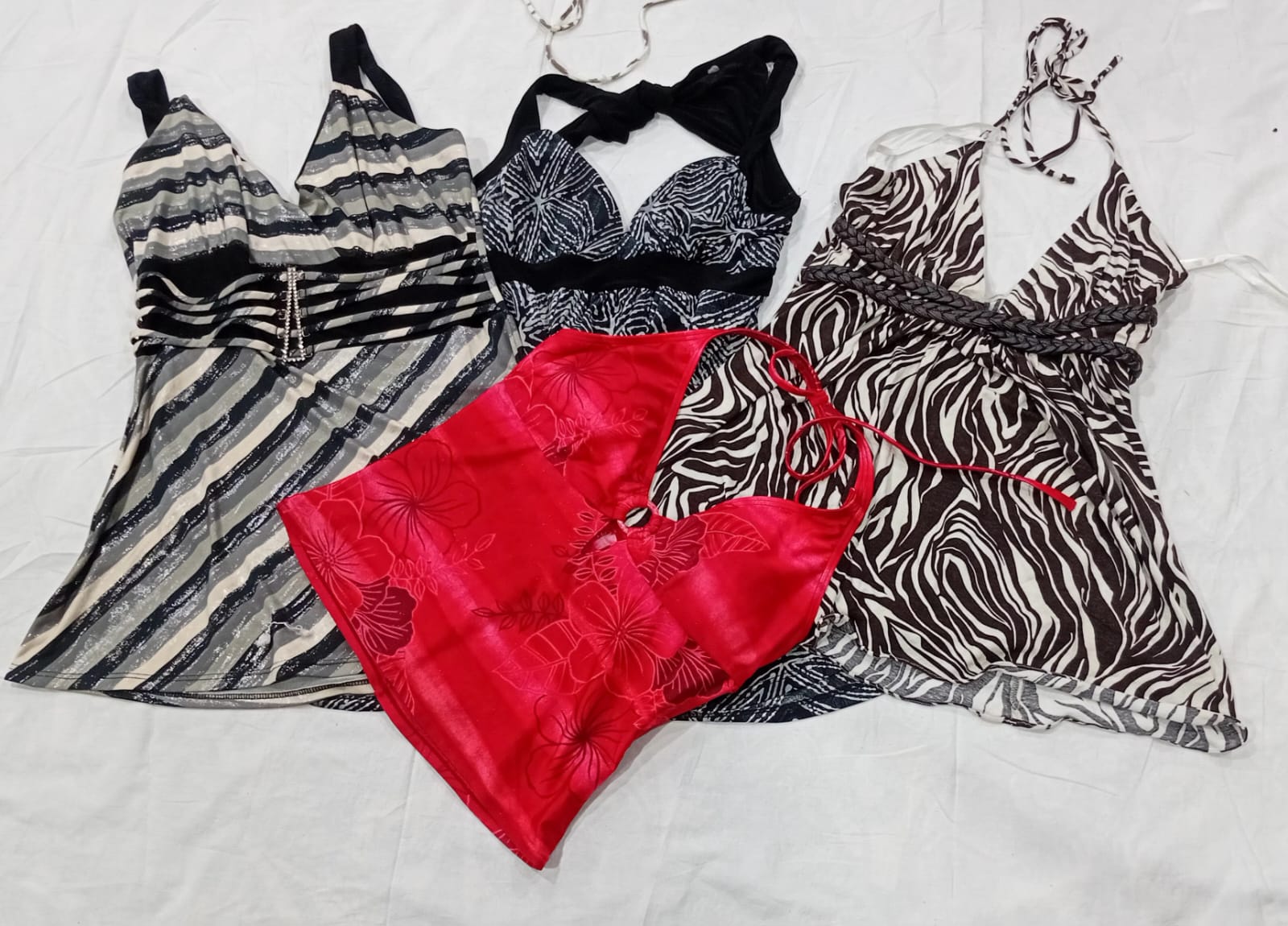 IQ0965 Y2K Retro Chic Cami Tops