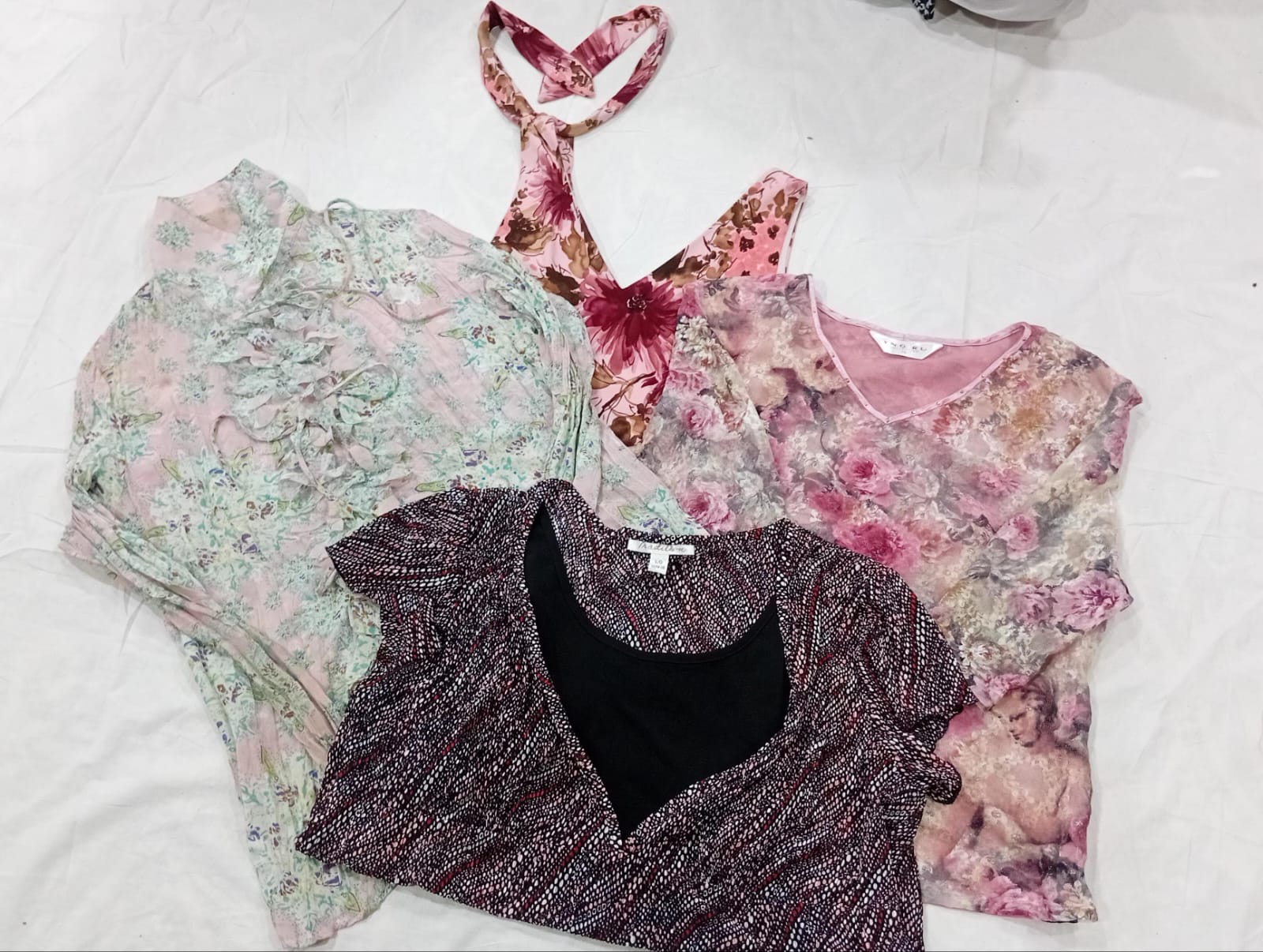 IQ0966 Y2K Retro Babe Pink Tops