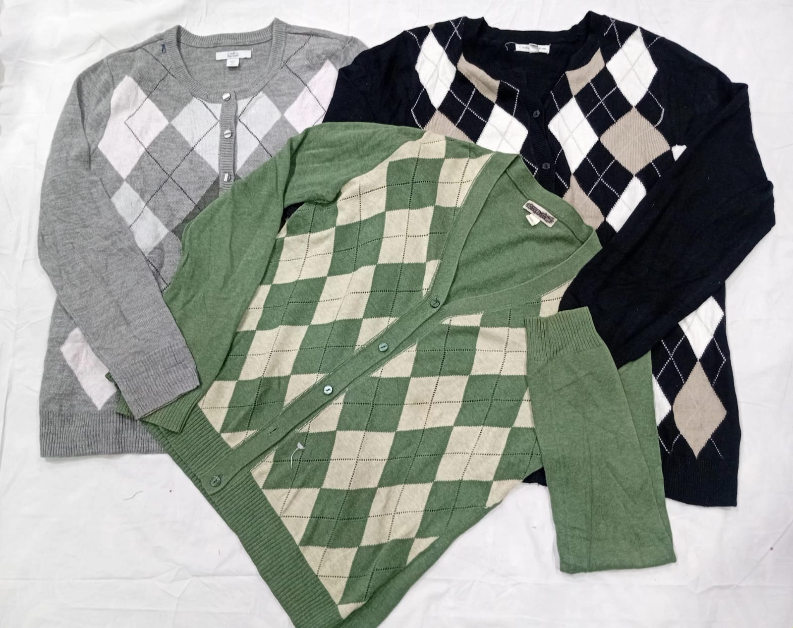 IQ0967 Y2K Maglioni Argyle Accoglienti