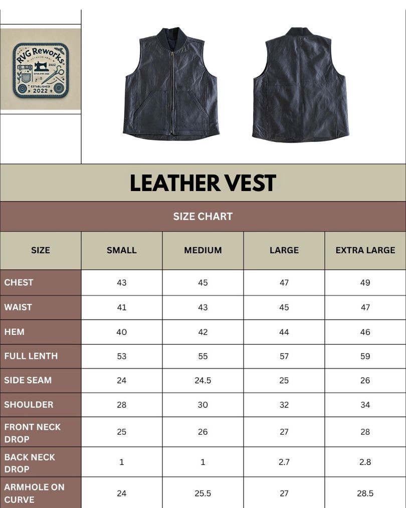 Upcycled Leather Vest