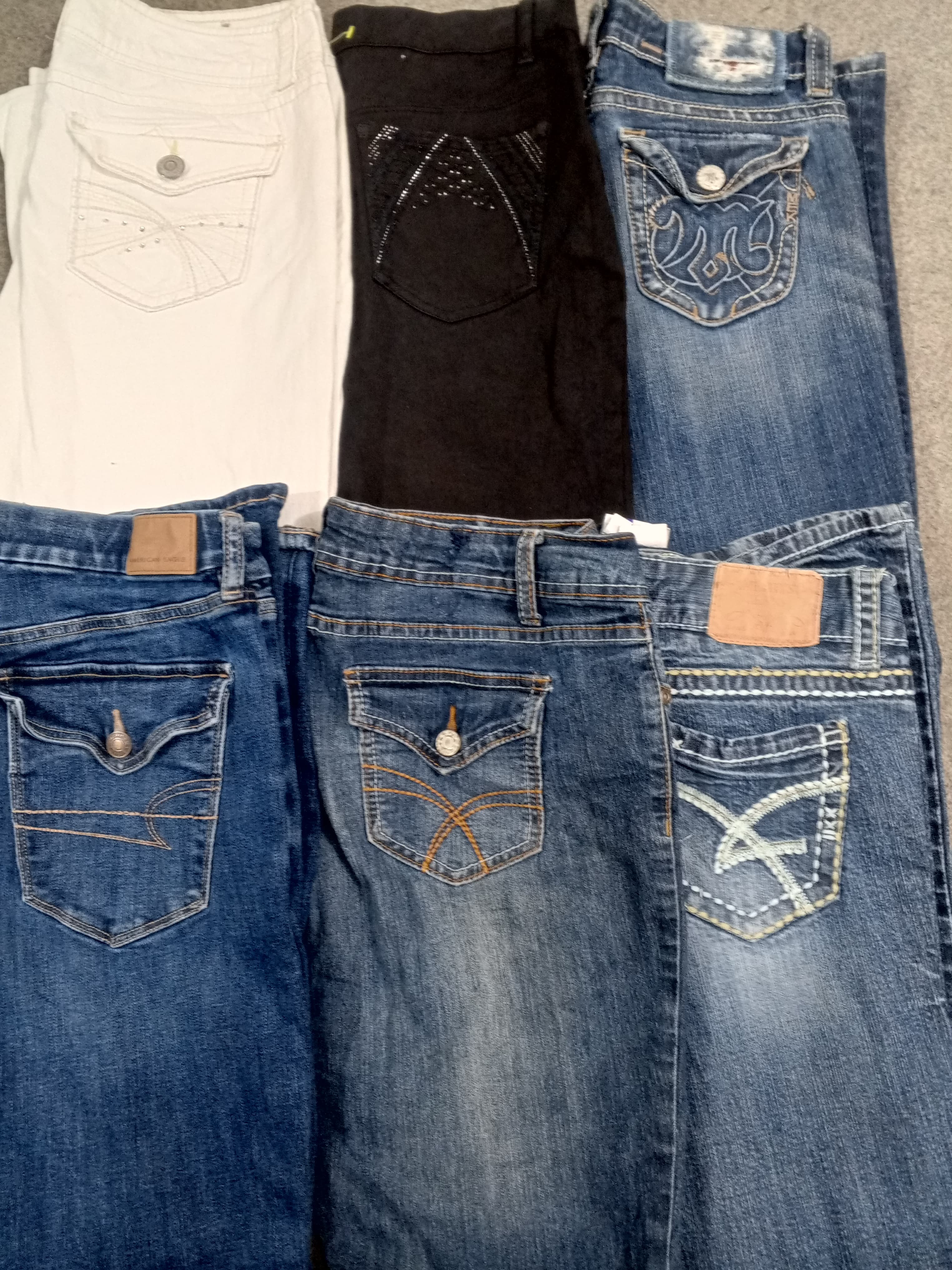 Jeans évasés en denim Y2K pour femmes HD1212