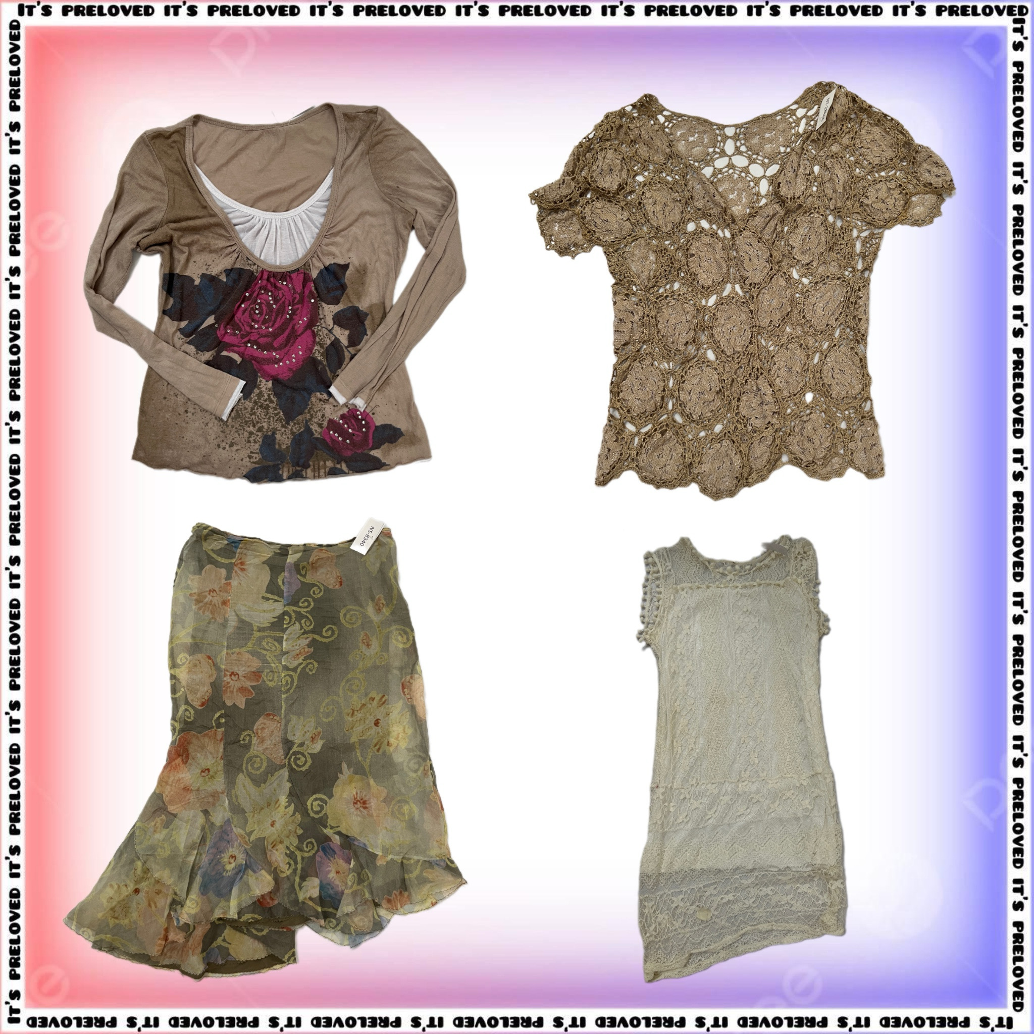 Grandmacore Girl - Tops, Kleider, Röcke (SS-1495)