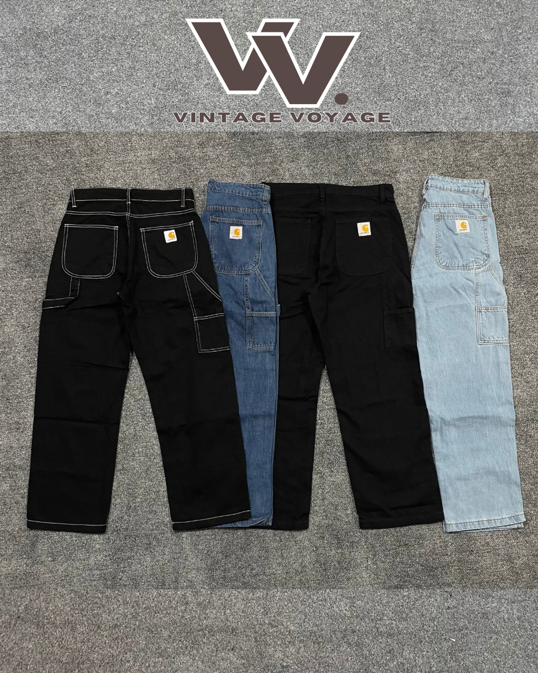 Pantalons en denim Carhartt Rework Style Mix Color - #241025