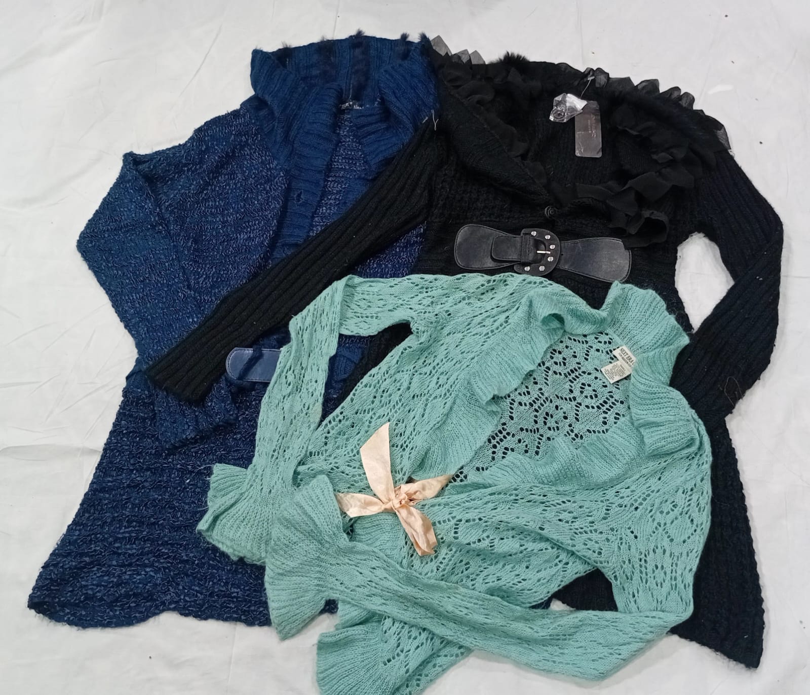 IQ0968 Y2K Retro Ruffle Strickpullover