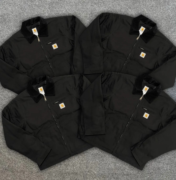 Giubbotti Carhartt Detroit Black Rework Style