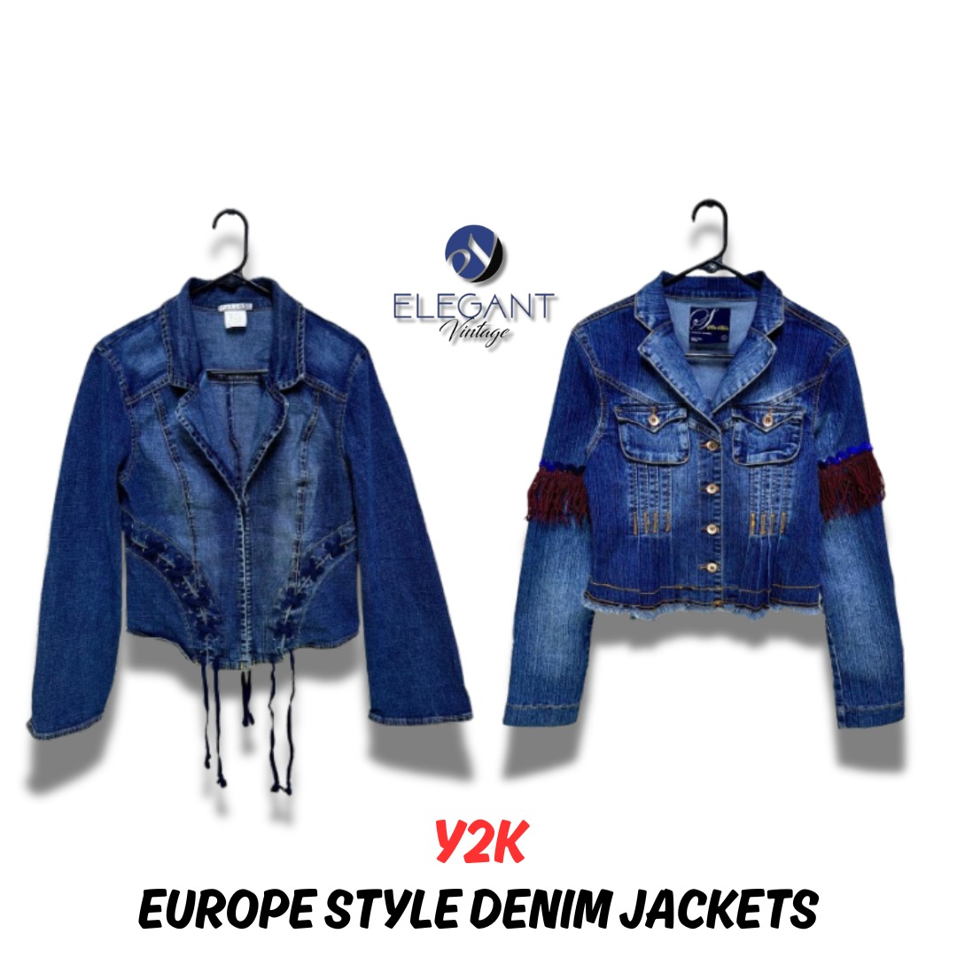 Y2K Europäischer Stil Denimjacken - EV0104