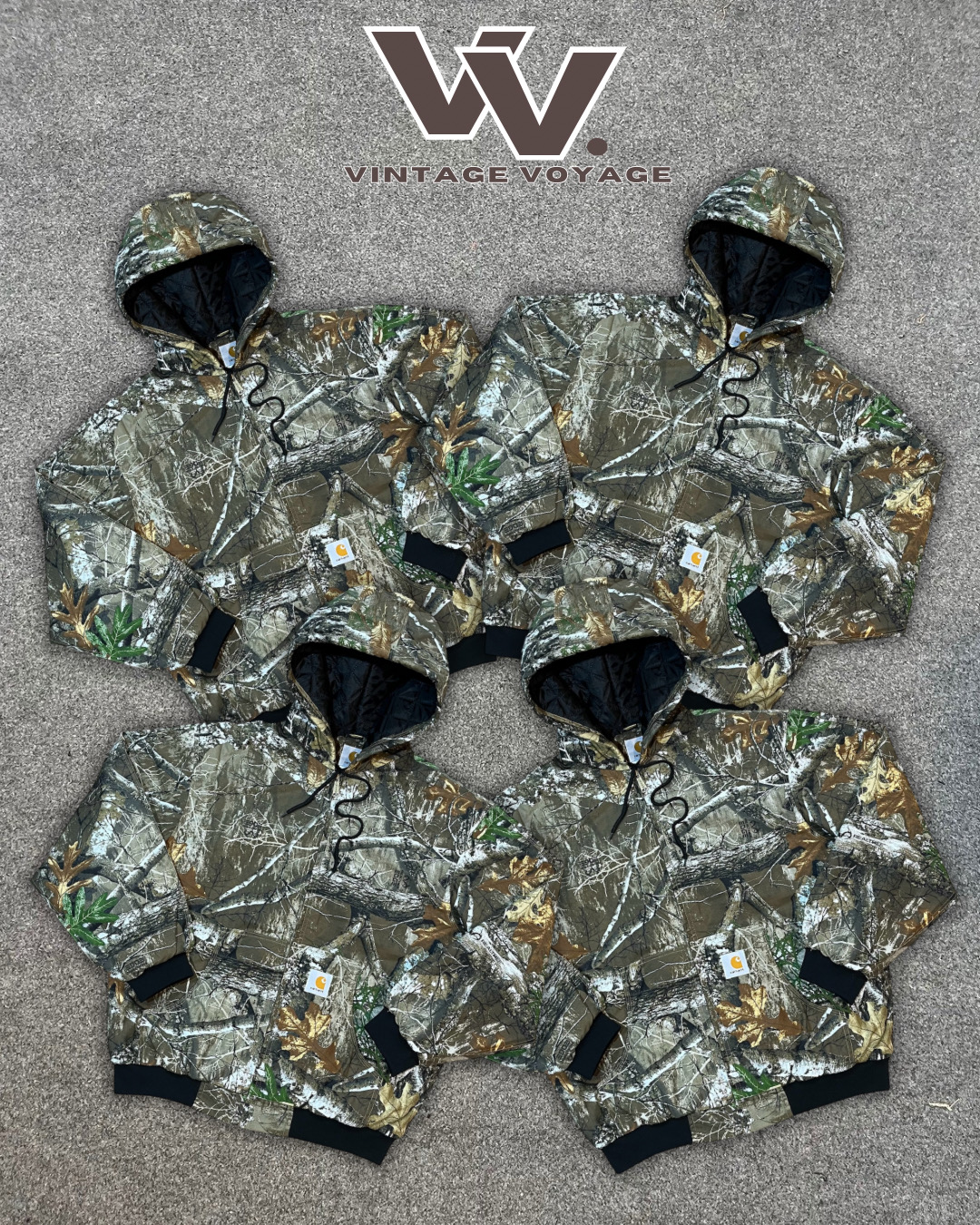 Vestes actives realtree retravaillées Carhartt #241025