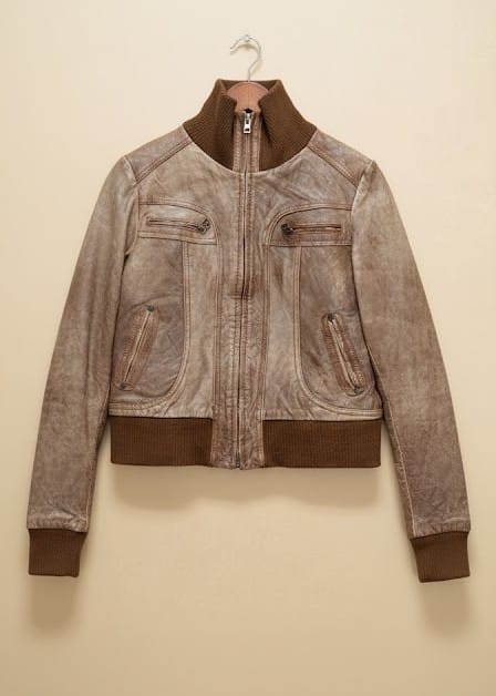 Y2K style leather jackets pure leather