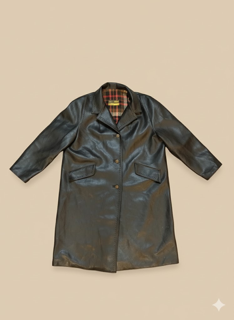 レザー ジャケット ビンテージ ロング (AiO-0161)