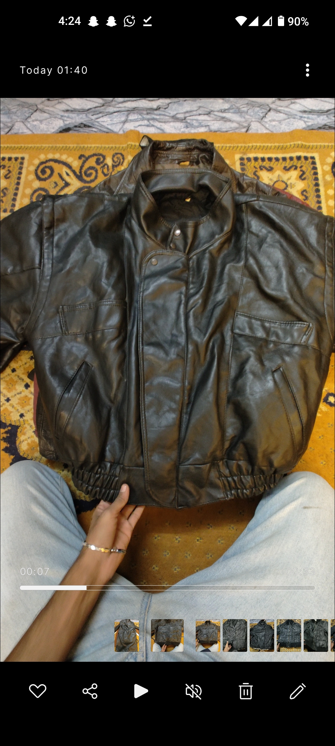 Jaquetas de Couro Bomber Vintage (AiO-0164)