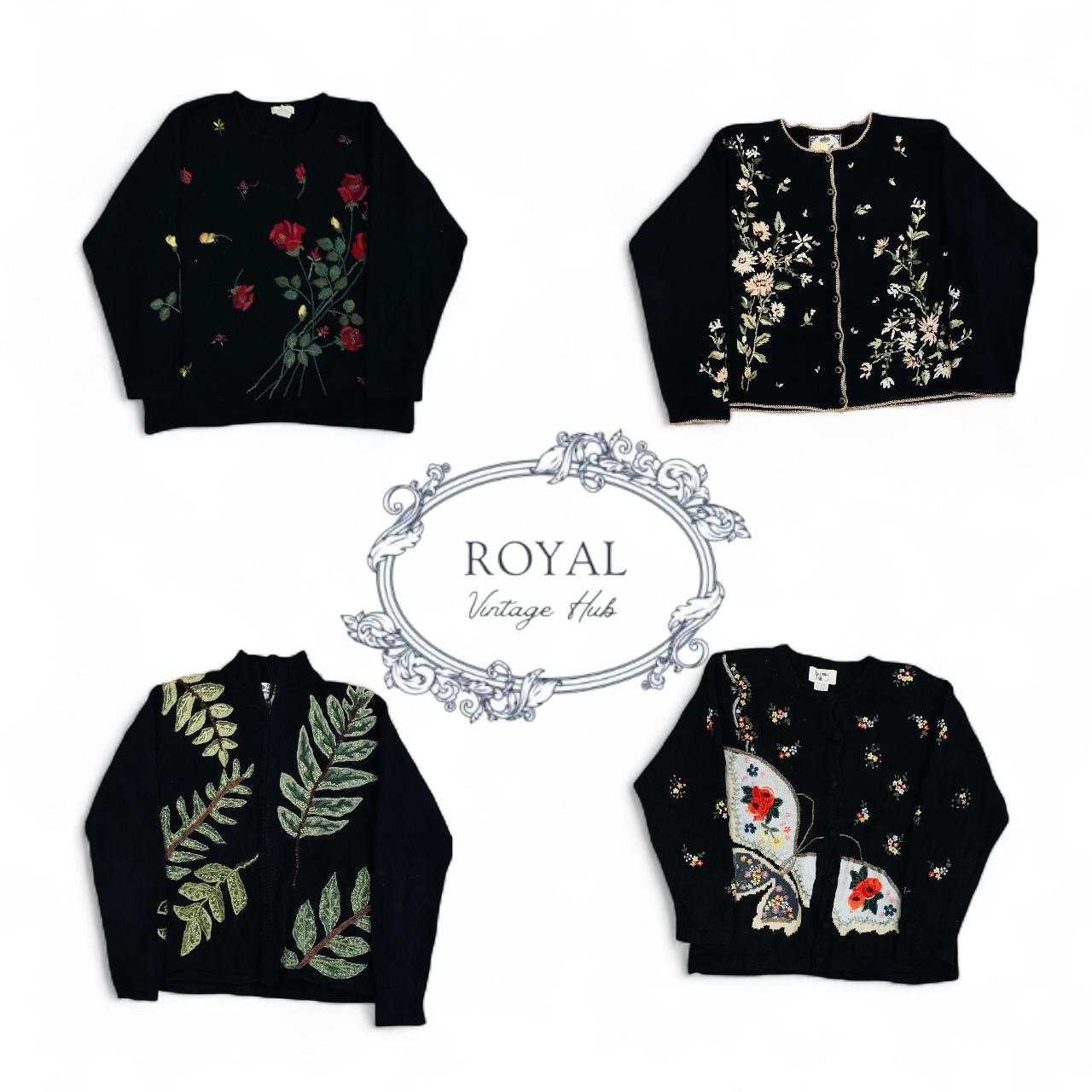 「ヴィンテージ/Y2K秋のブルームセーター」