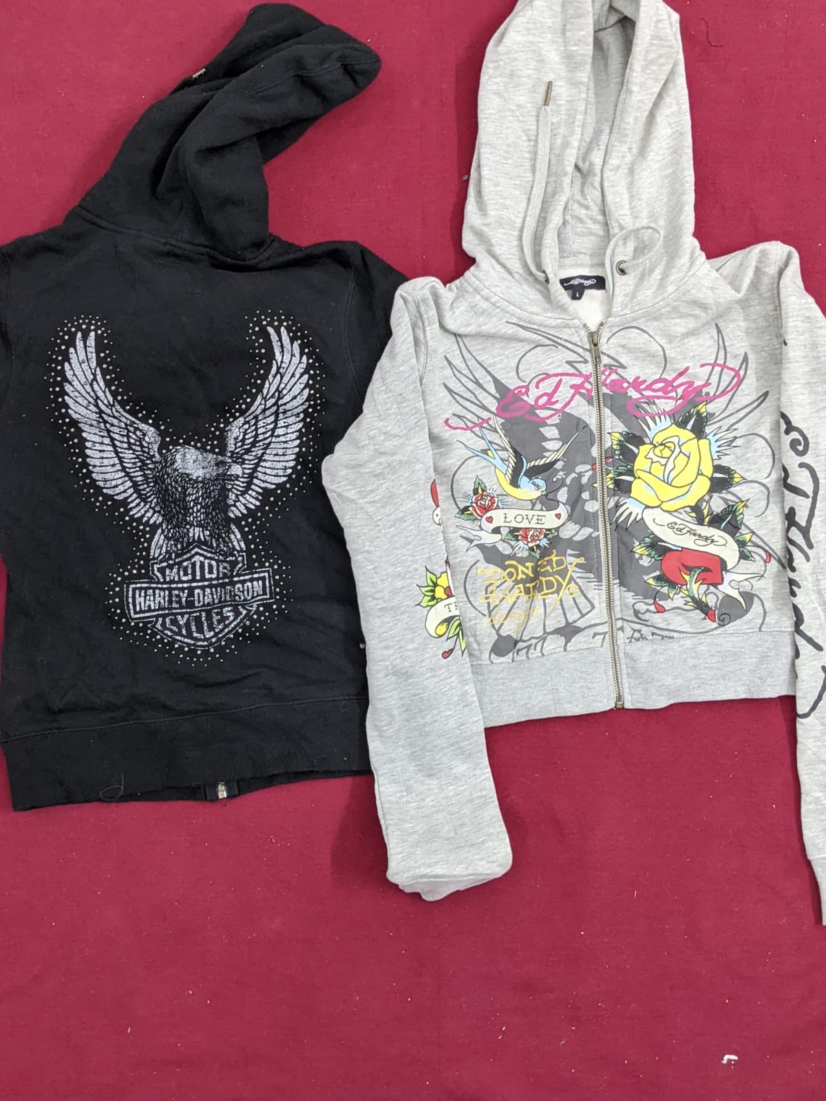 Affliction, Ed Hardy, Harley & Southpole Hoodies Mix | Y2K Streetwear & Graphic Collection