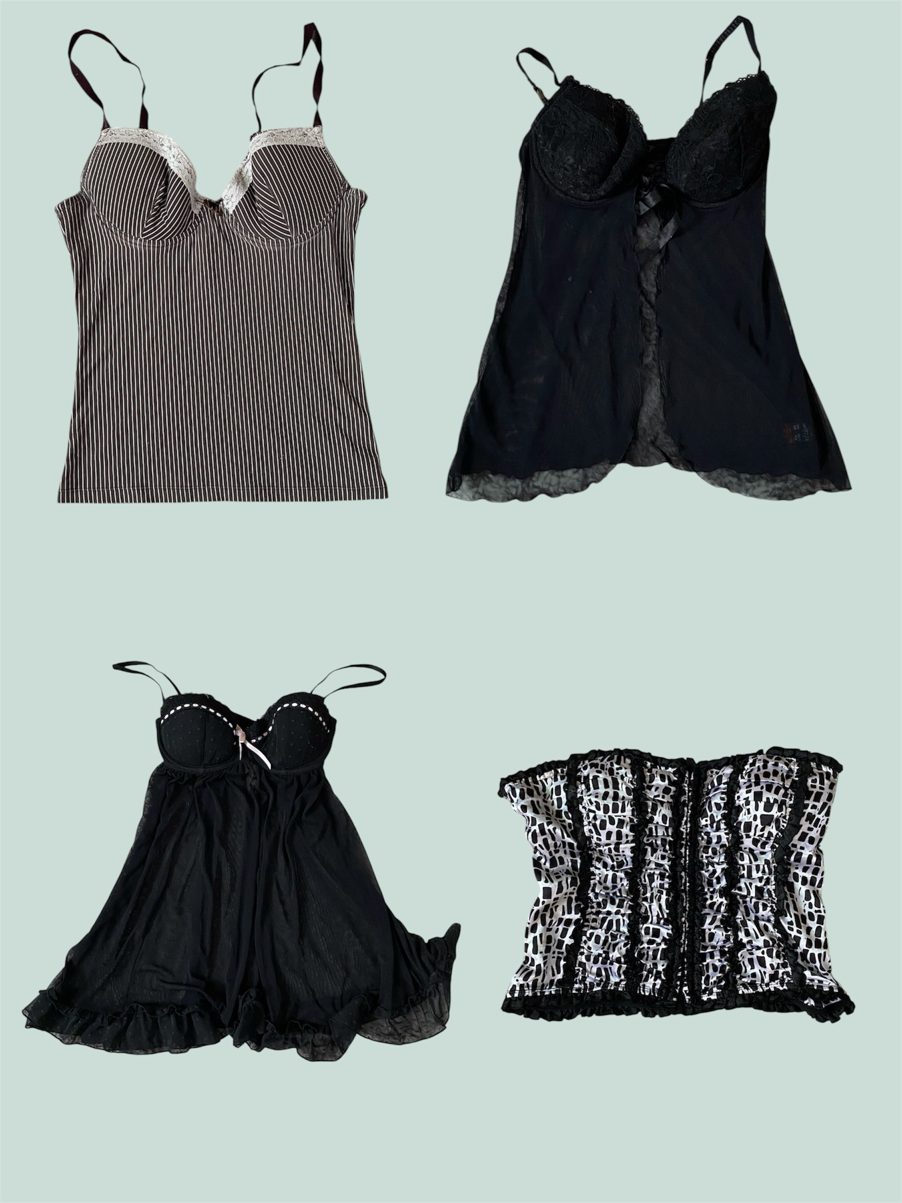 Y2K Lingerie Collection: Baby Doll and Camisole(TS :1184)