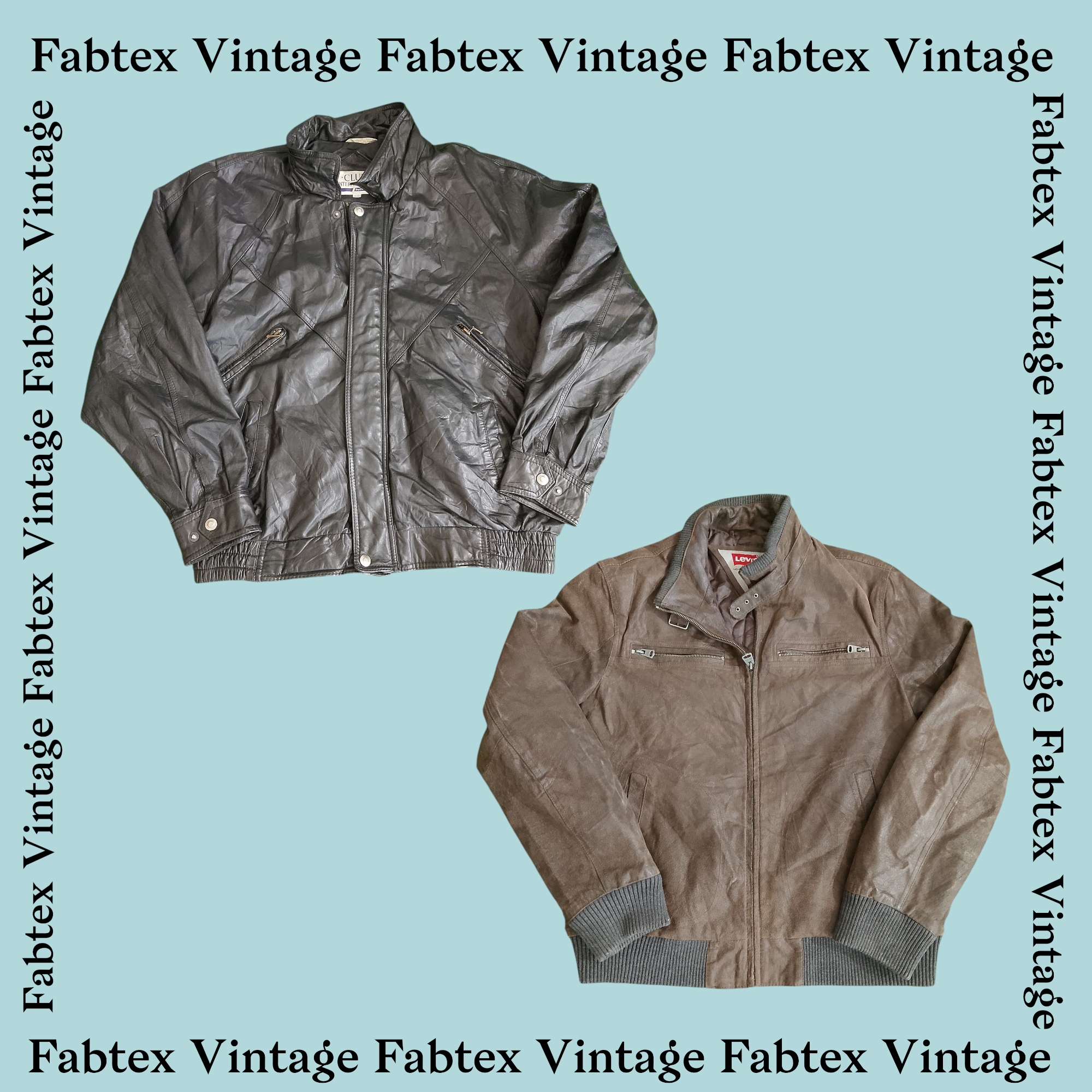 (FV-236) Pack de vestes en cuir vintage - Bomber, A2 et mélange Harrington