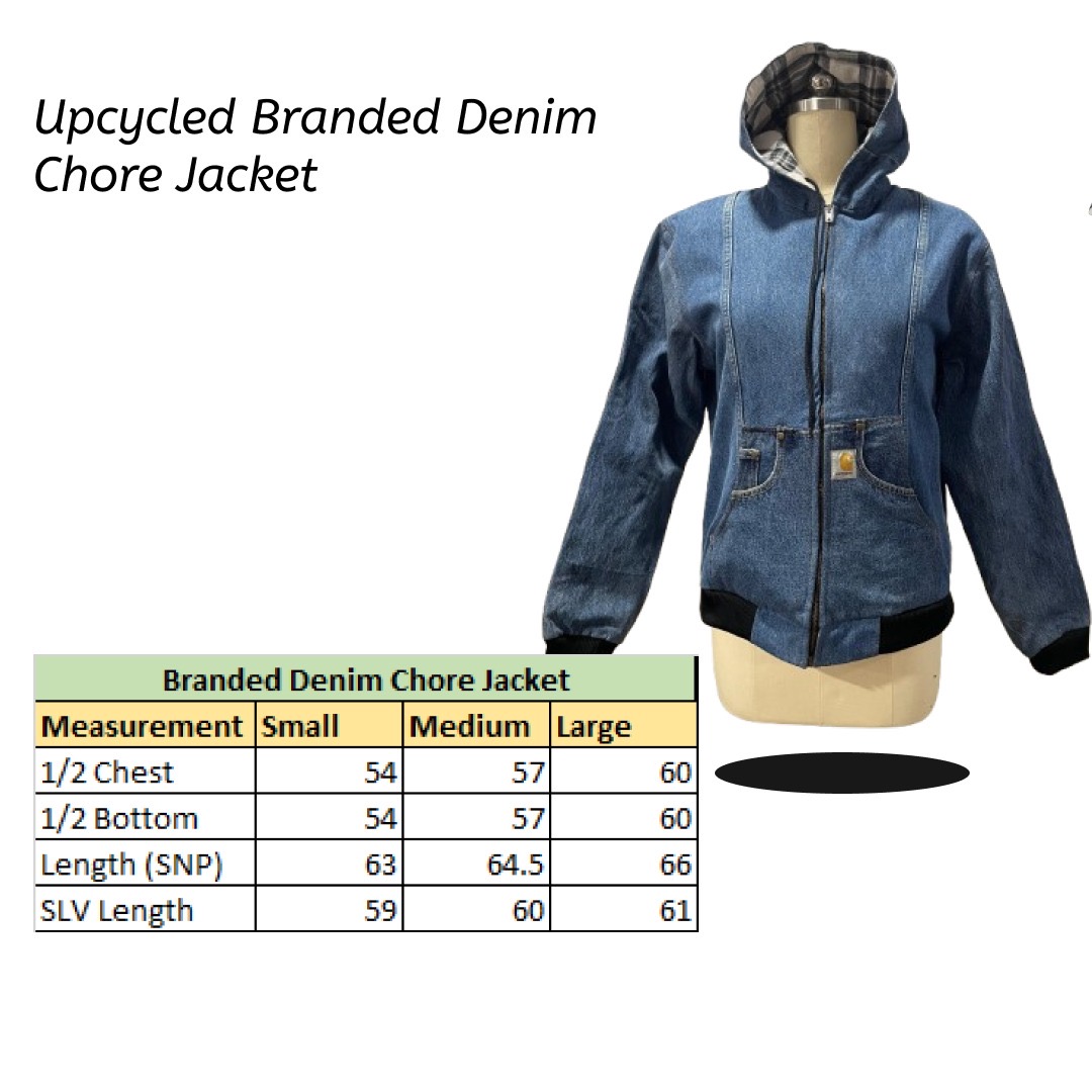 SS25 Upcycled Branded Denim Chore Jacket