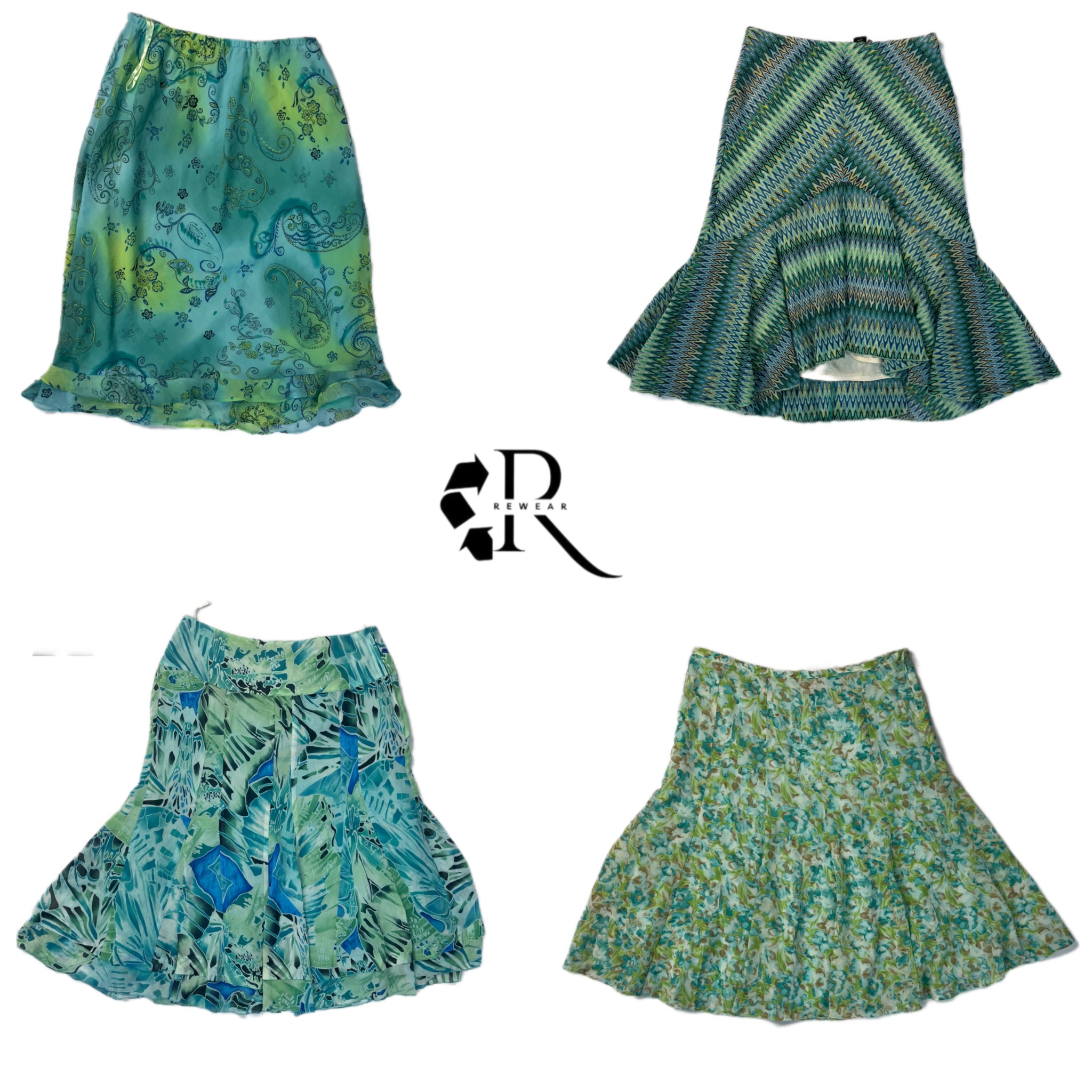 Y2K Forest Vibe Poly Skirts (RW-1085)