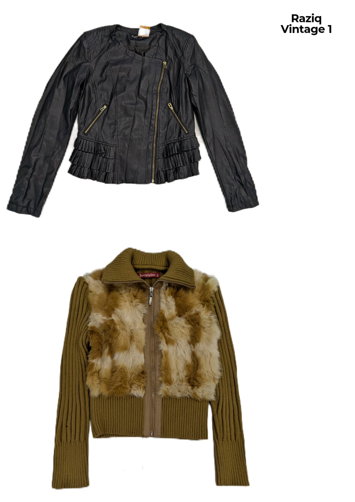 Giubbotti in pelle con zip
