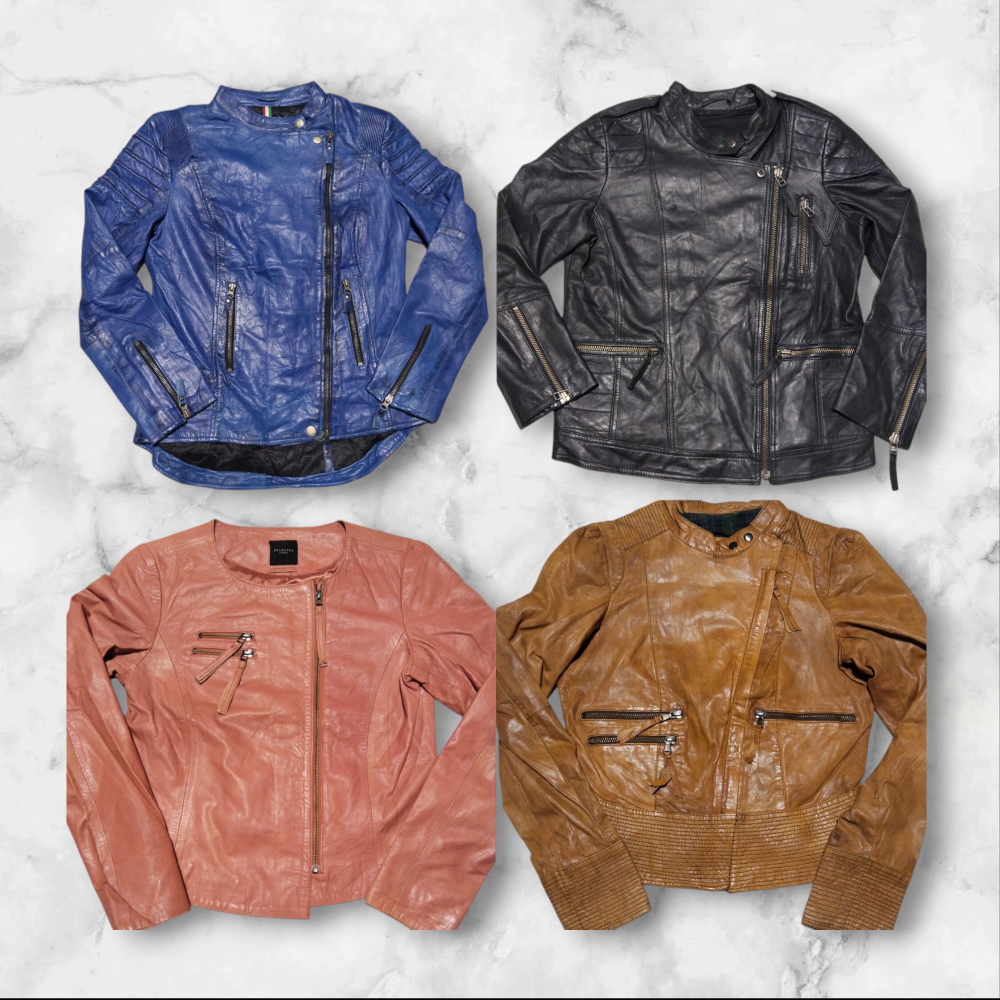 Echte Leder Bikerjacken