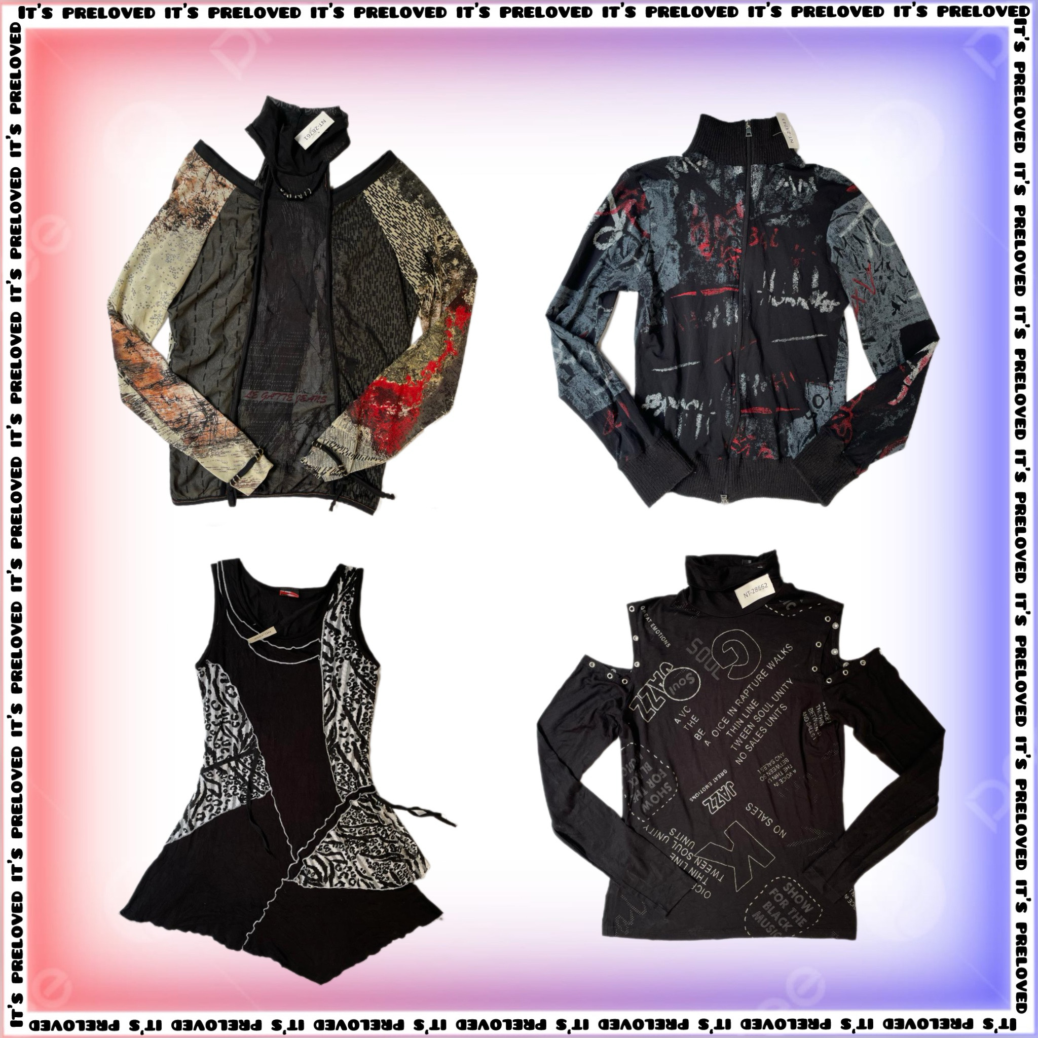 Fille Cool Édgy - tops, jupes et robes (SS-1498)