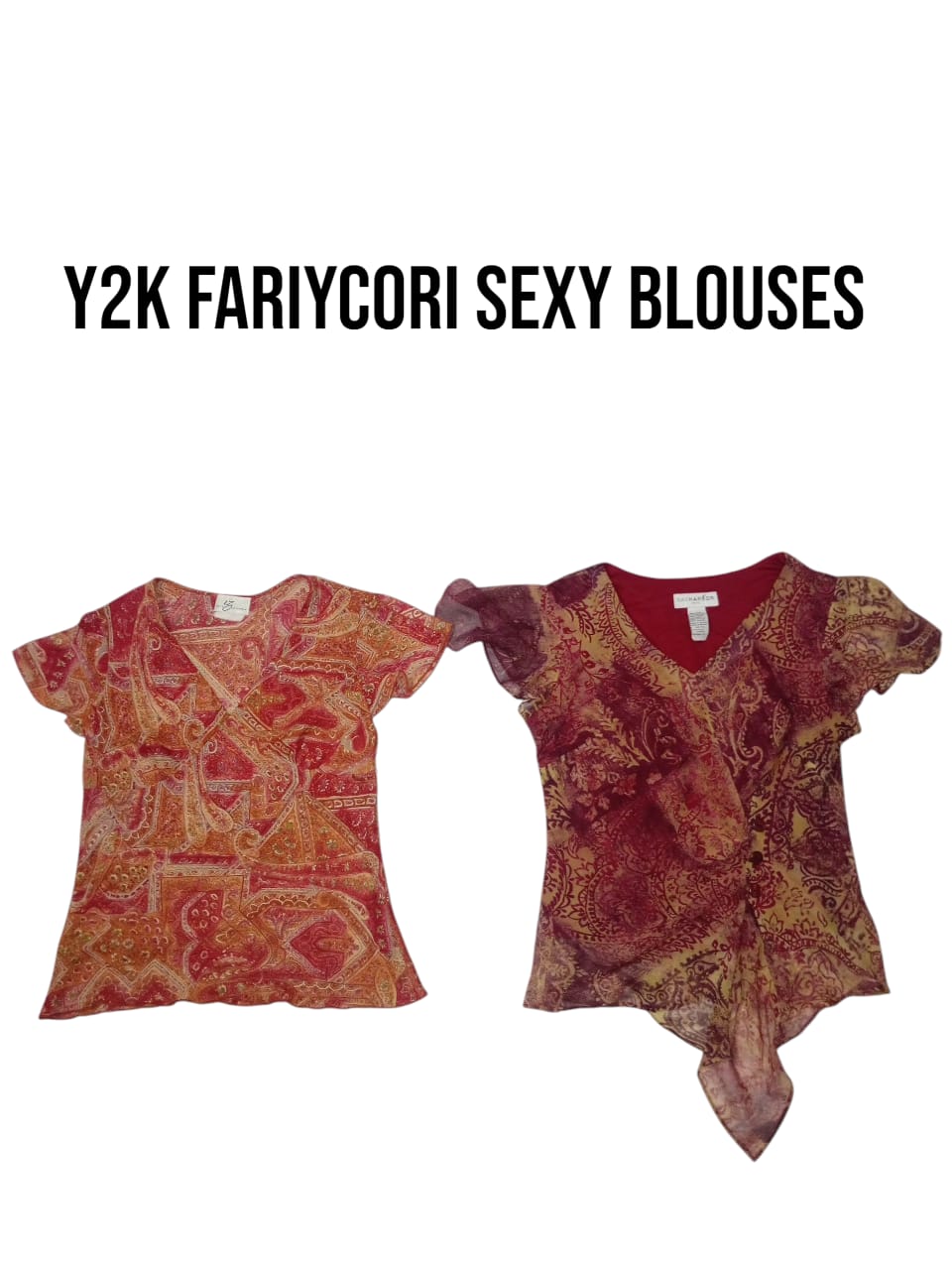 Y2K Fariycori sexy blouses