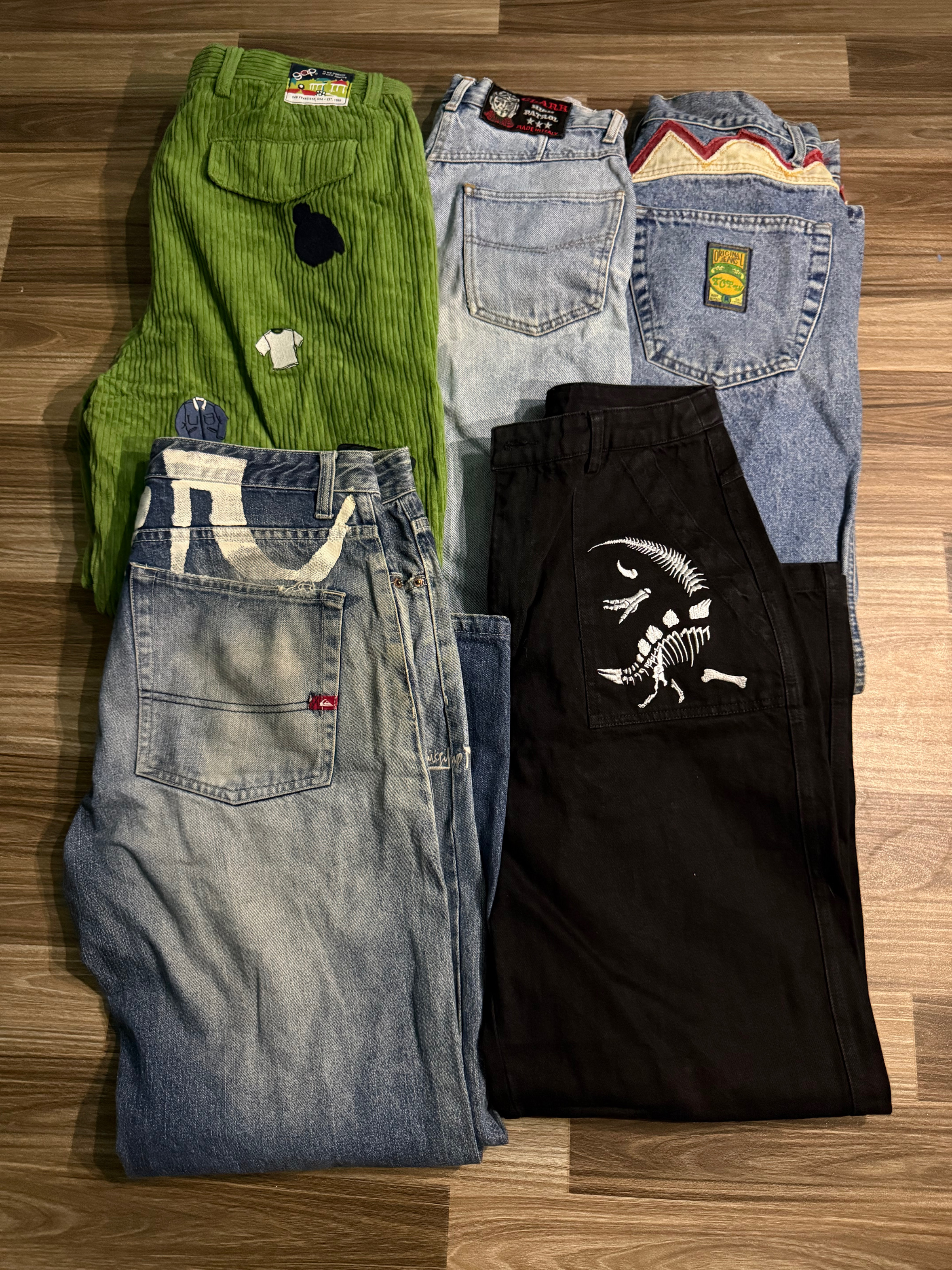Jeans Baggy Masculino de Perna Larga