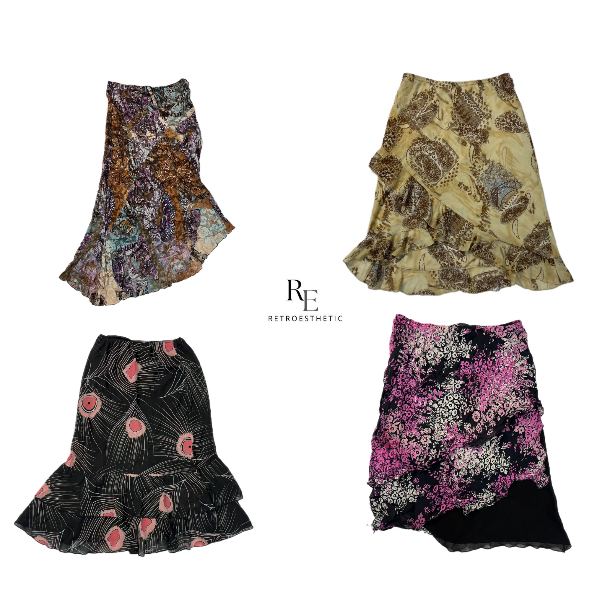 Y2K Cutesy Grunge Poly Skirs (RE-2309)