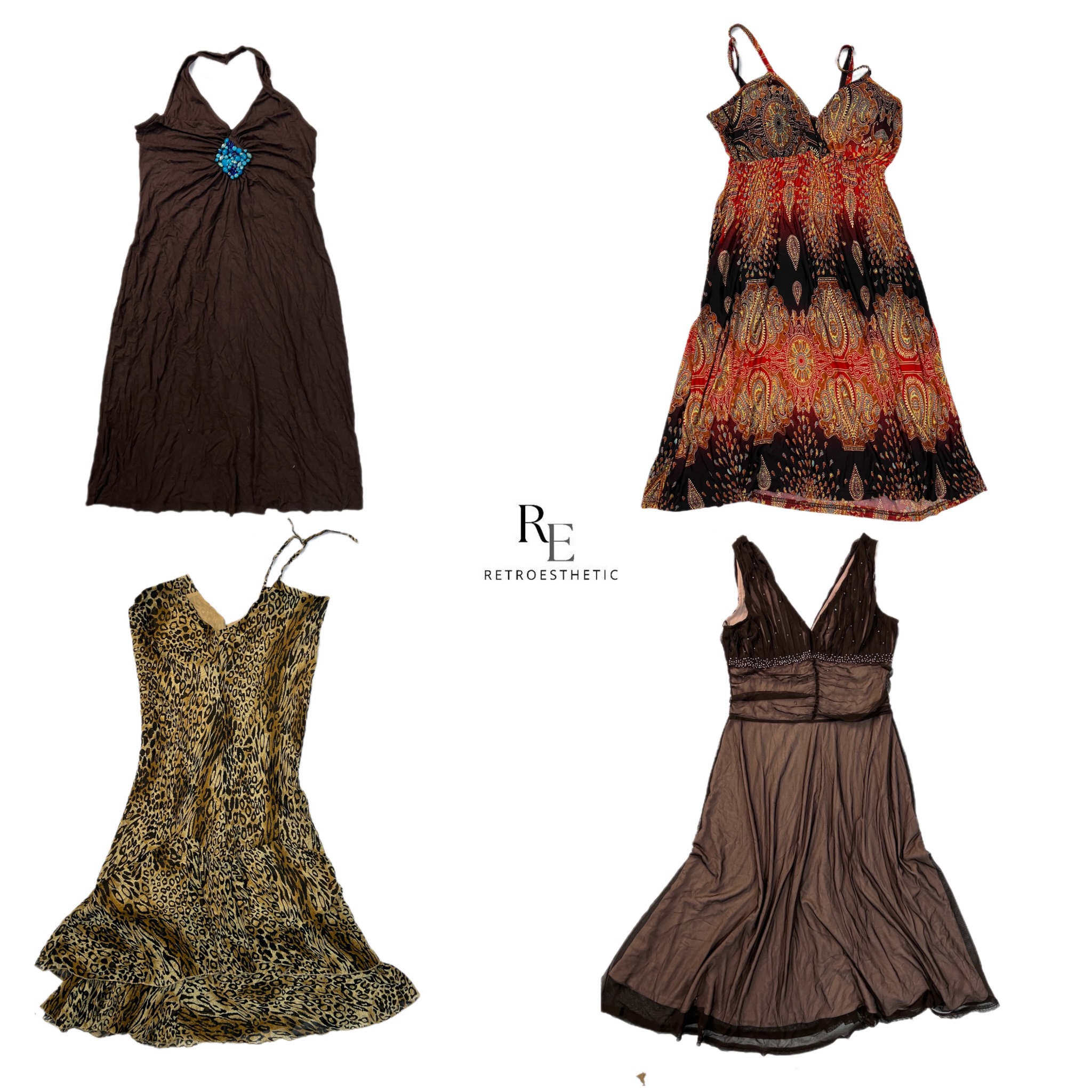 Vestidos em Tons Terrosos IY2K (RE-2312)