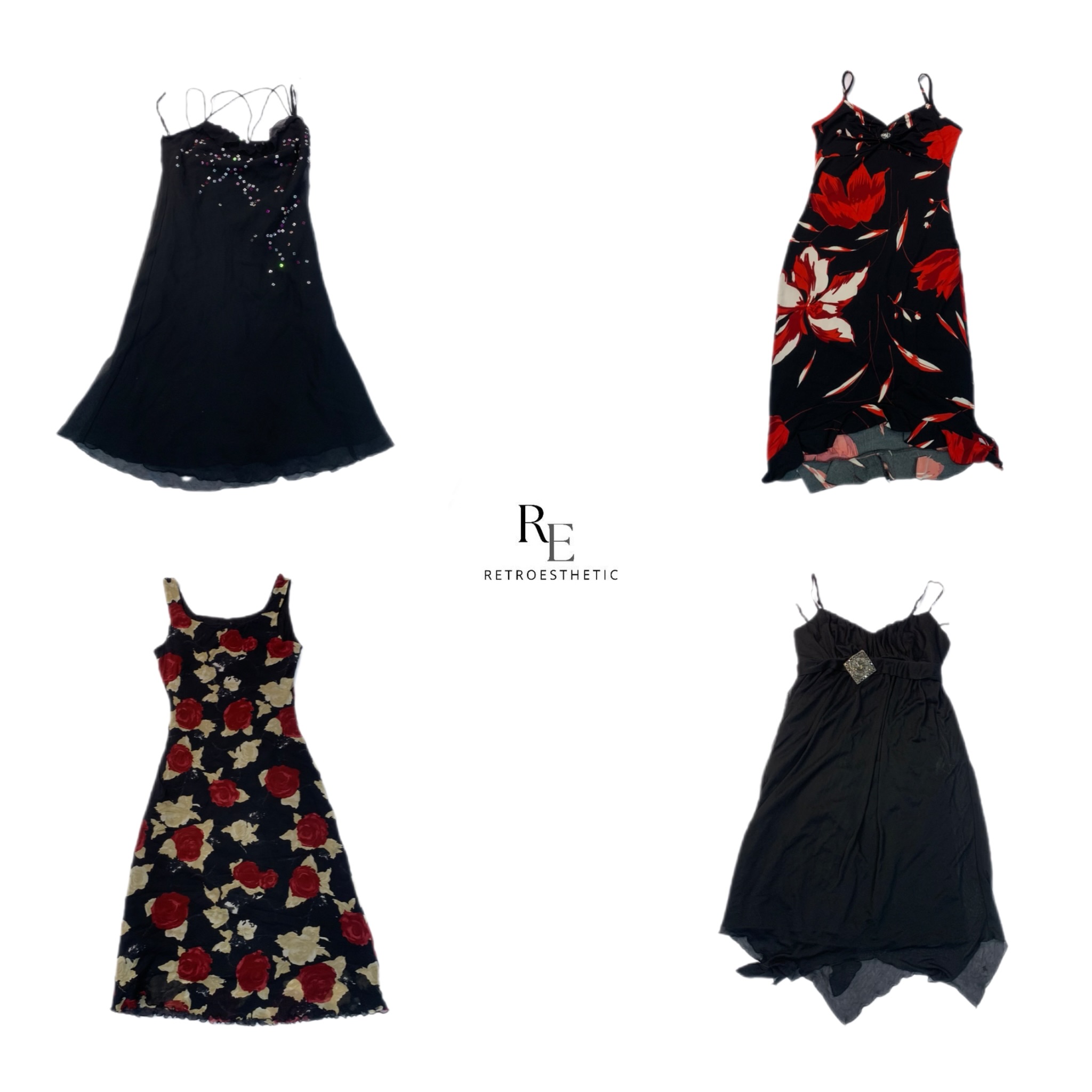 Robe d'été mixte date nocturne Y2K (RE-2317)