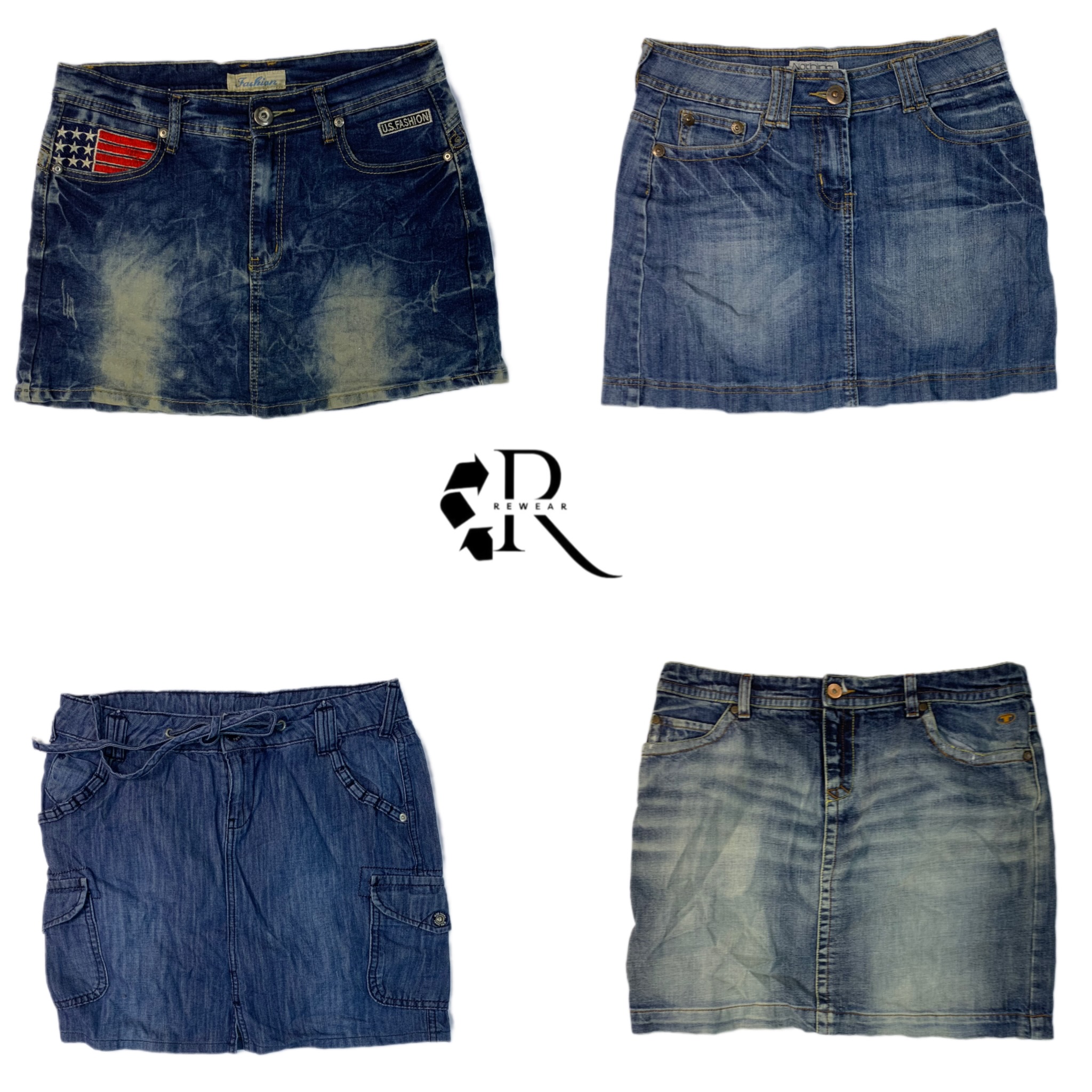 Y2K Paris Hilton Denim Mini Skirts (RE-2324)