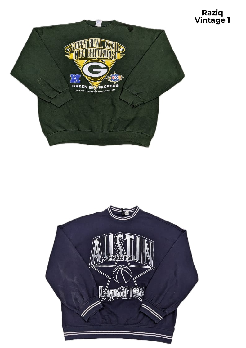 ビンテージプリントスウェットシャツ