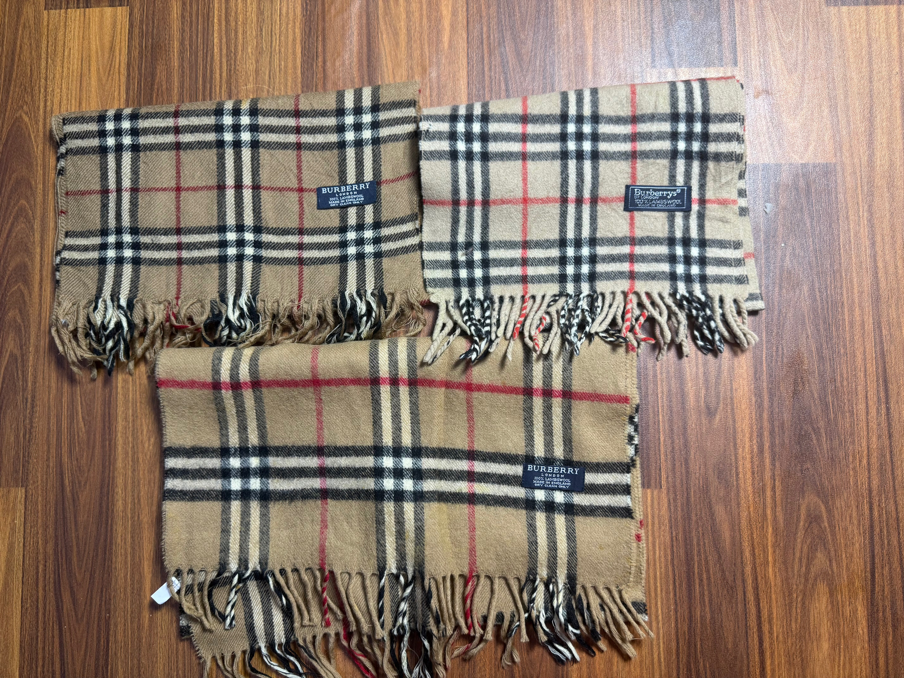 Burberry beige colour scarves