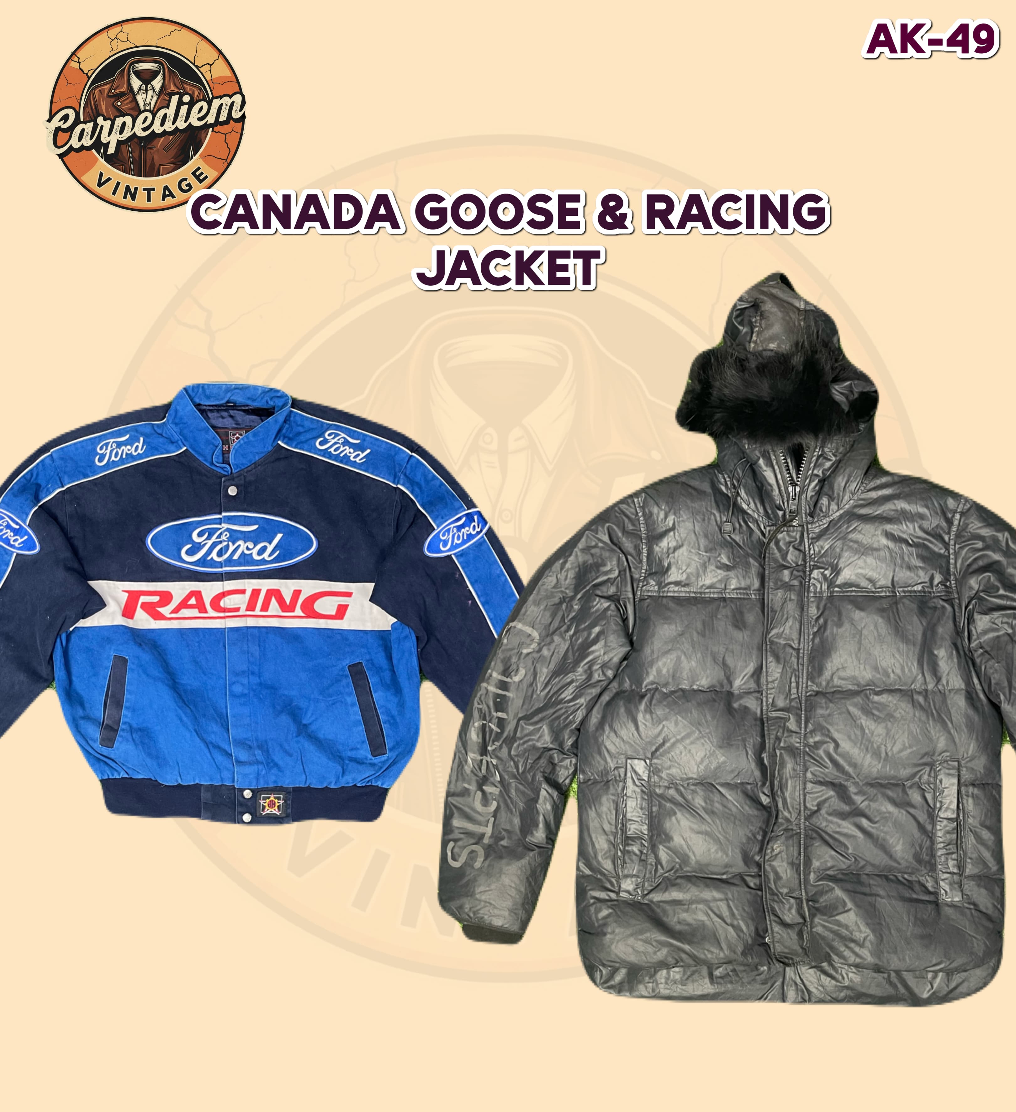 Canada Goose And Racing Jacket Ak-49