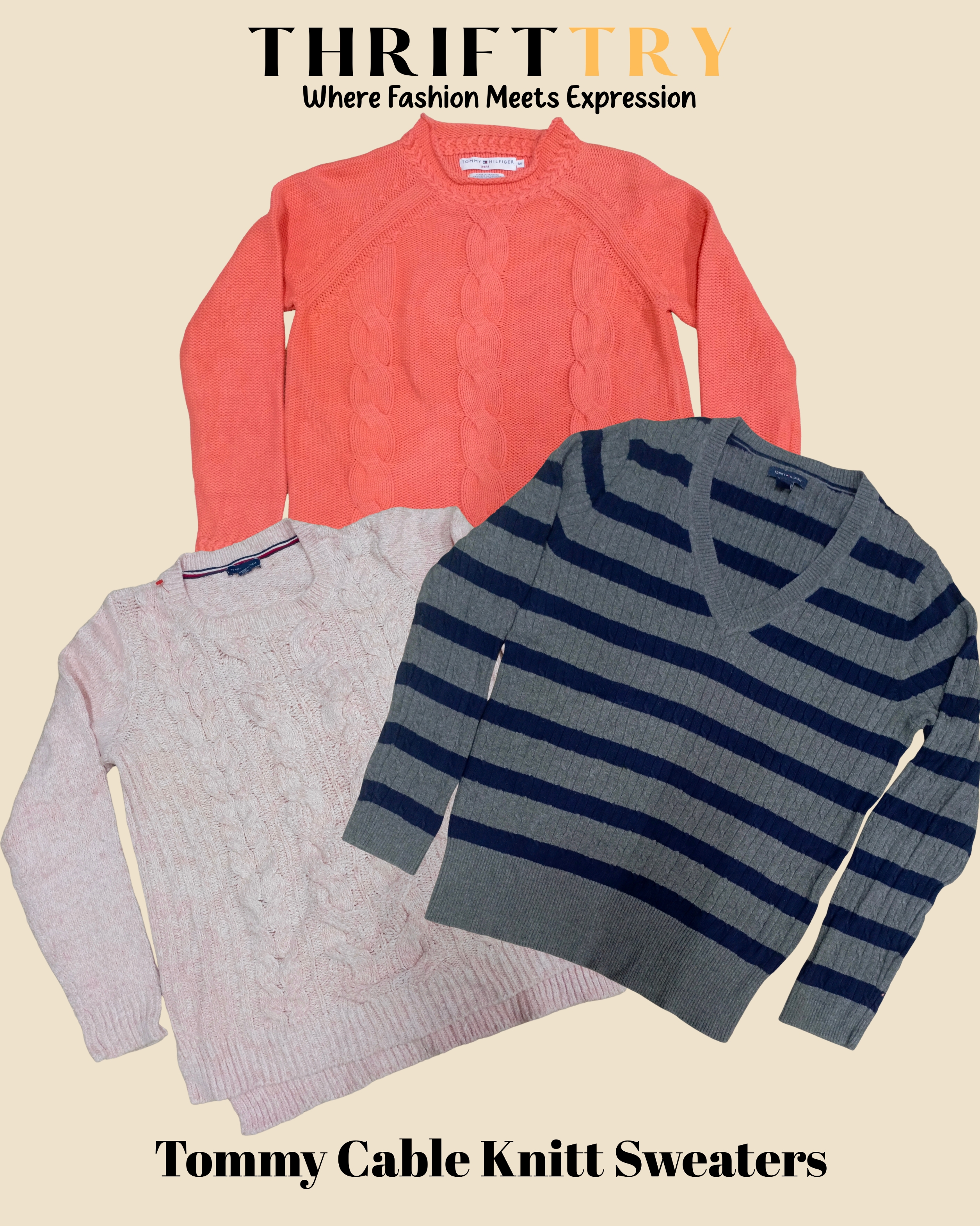 Pulls en tricot à câbles Tommy Hilfiger