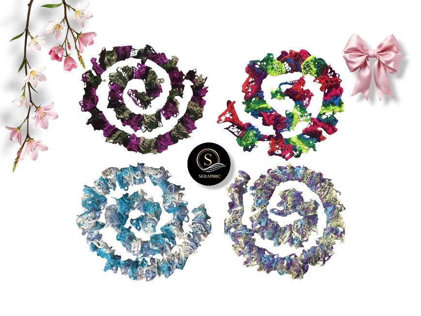 Scaldacollo a Righe all'Uncinetto Y2K