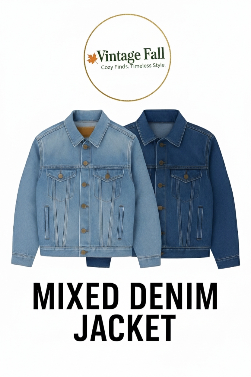 Vestes en denim mélangé